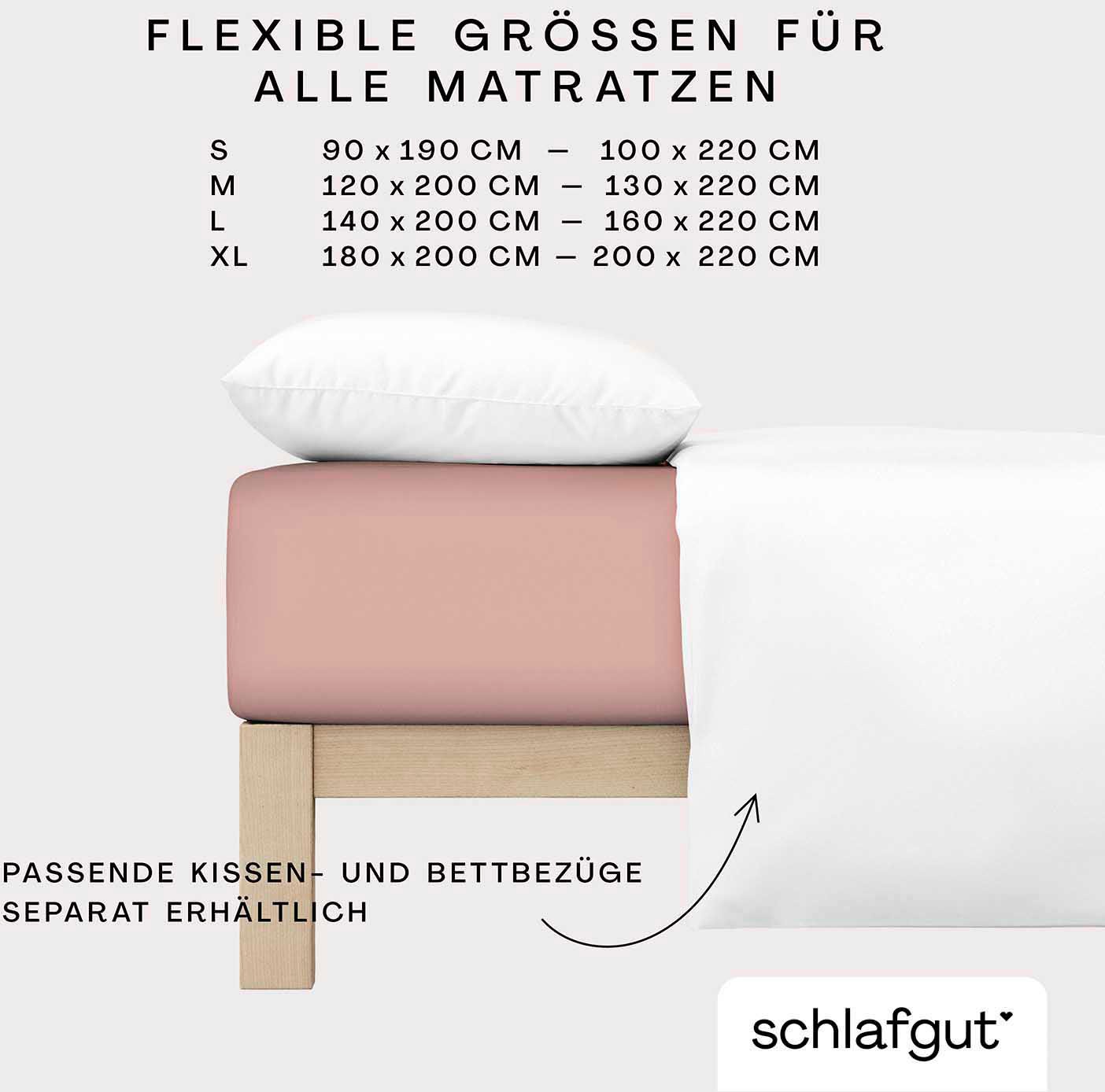 Schlafgut Spannbettlaken »Premium«, Zero Waste Verpackung, PREMIUM Qualität