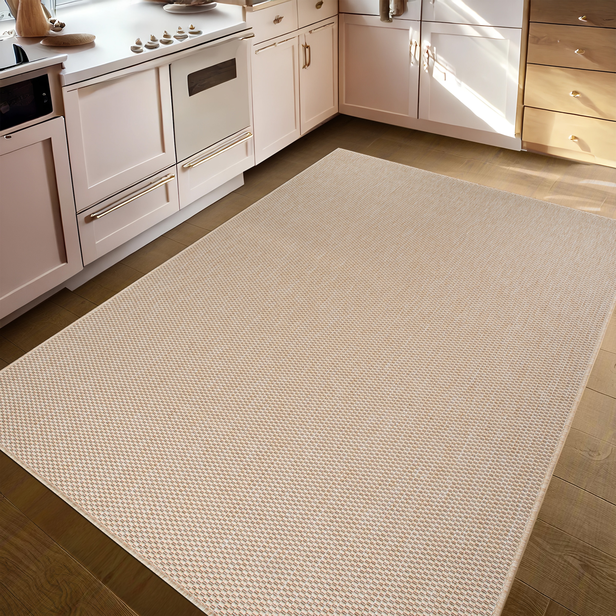 my home Teppich »Venedig auch als Läufer erhältlich«, rechteckig, 4 mm Höhe, In- und Outdoor geeignet, Sisal-Optik, Wetterfest & UV-beständig