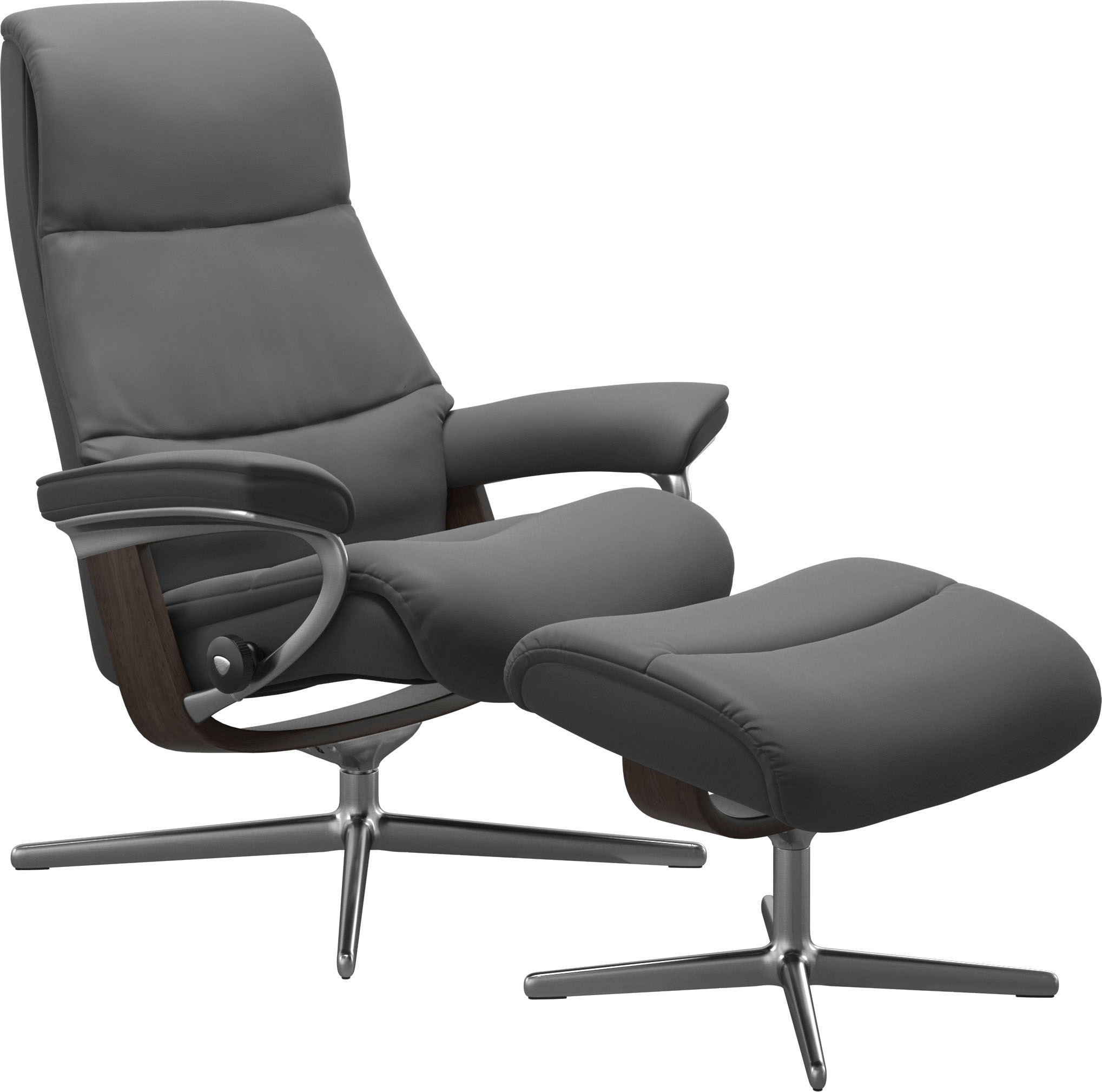 Stressless® Relaxsessel »View« mit Cross Base, Größe S, M & L, Holzakzent Wenge