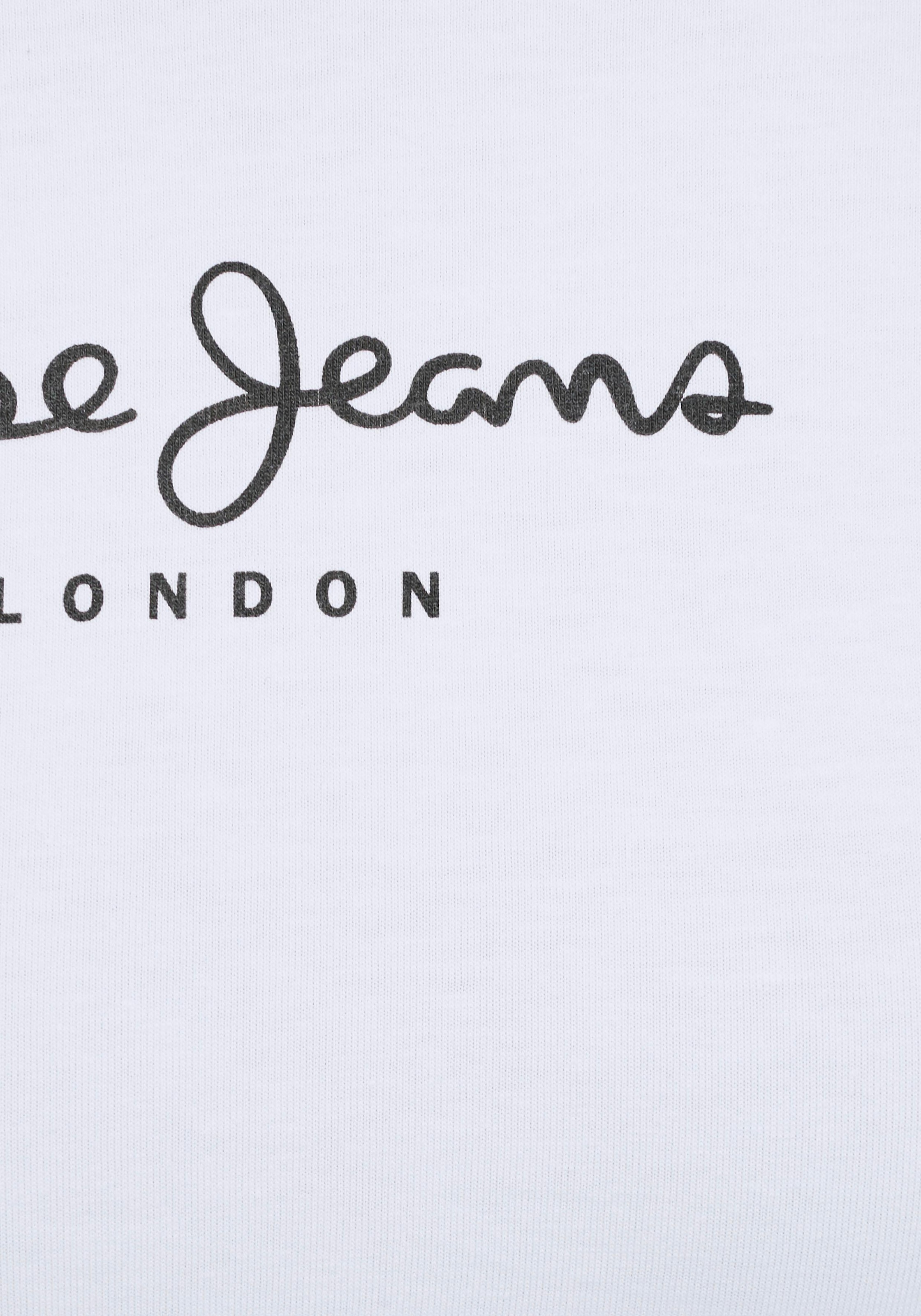 Pepe Jeans Langarmshirt »NEW VIRGINA L/S« mit Logo-Print