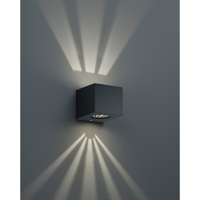 TRIO Leuchten LED Außen-Wandleuchte »Cordoba«, 2 flammig-flammig, Schwarz  matt, Up and down Beleuchtung, IP44, warmweiß 3000 Kelvin online bestellen