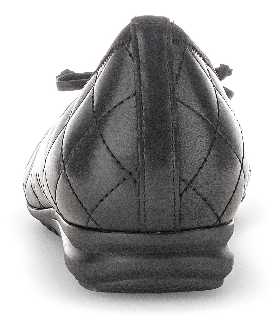 Gabor Ballerina »Florenz«, Halbschuh, Schlupfschuh, Businessschuh, Ziersteppungen, Weite G