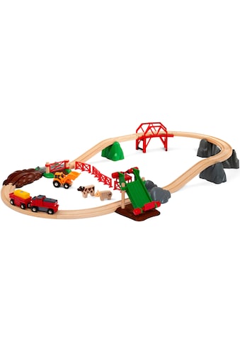 BRIO® Spielzeug-Eisenbahn »Großes Bahn Bauernhof-Set«, (30 tlg.), FSC® - schützt Wald... kaufen