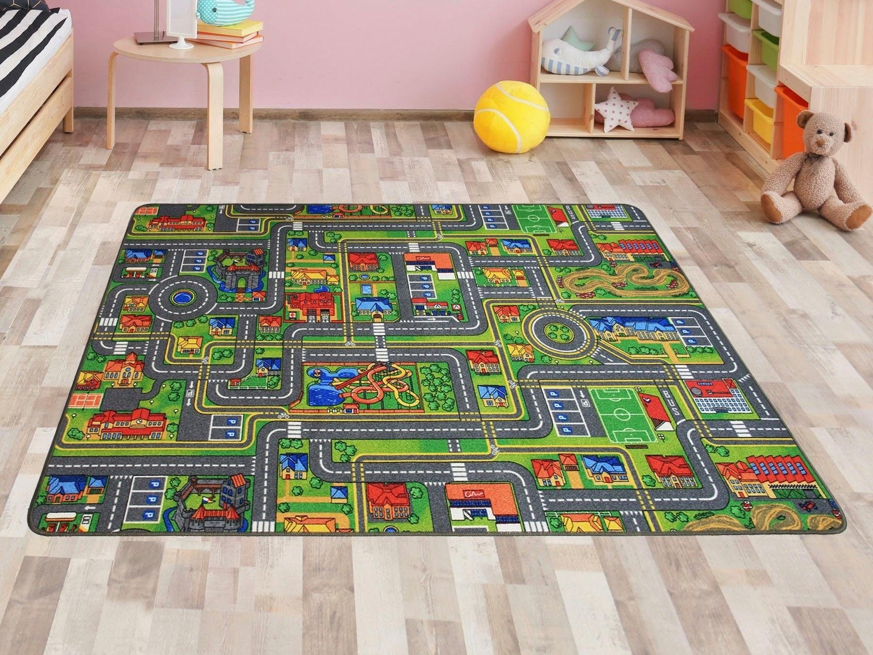 Primaflor-Ideen in Textil Kinderteppich »STREETS, Made in Belgium«, rechtec günstig online kaufen