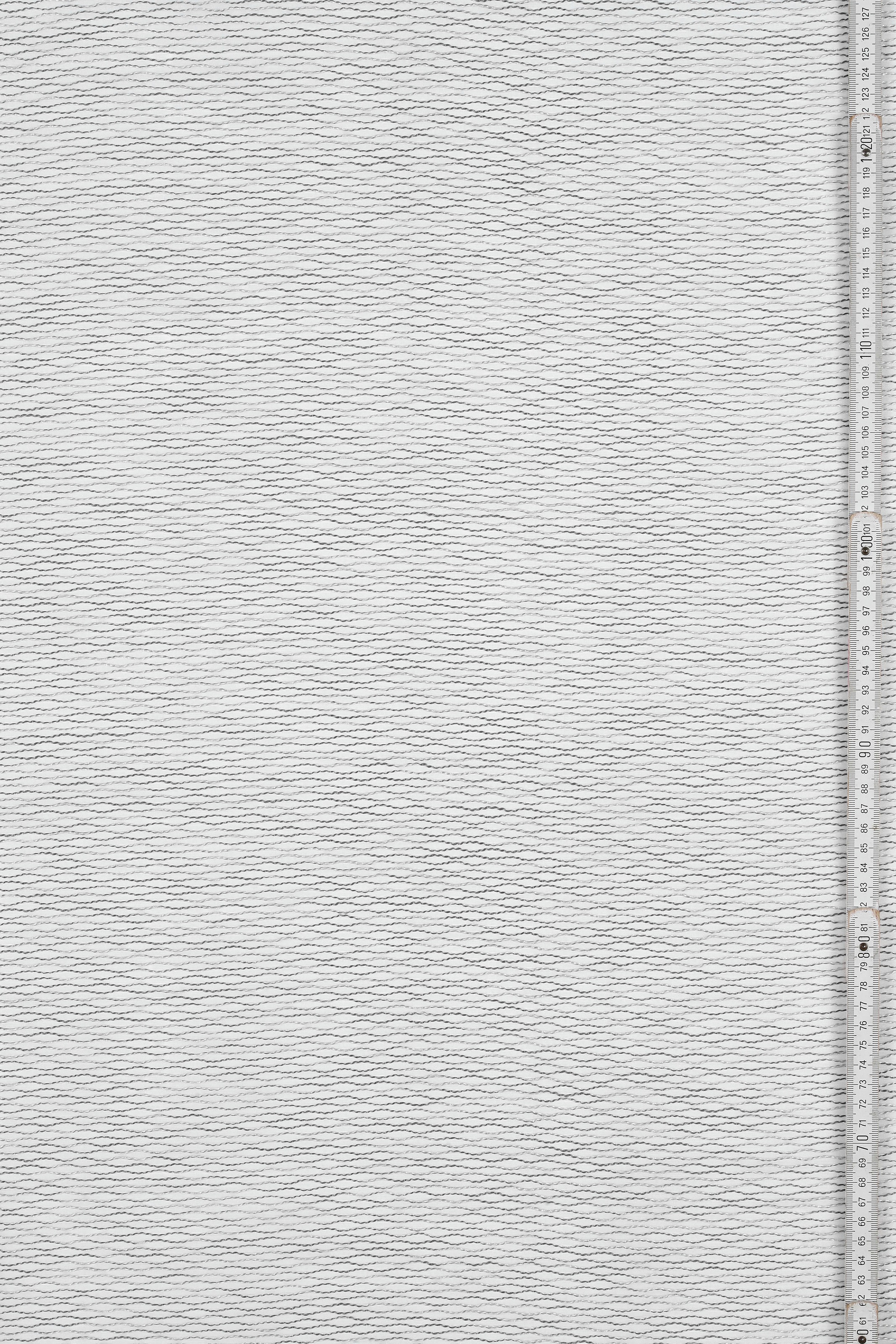 Gardine »Schal Jacquard-Voile Webmuster«, (1 St.), mit Gardinenband und verdeckten Schlaufen