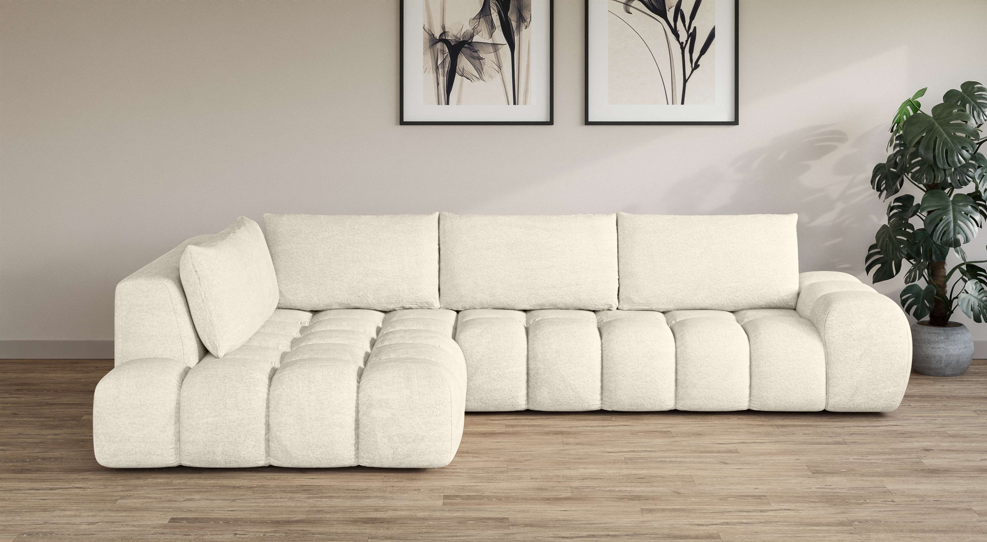 INOSIGN Ecksofa »AZITA klein, L-Form, elegant und bequem Designsofa«, lose günstig online kaufen
