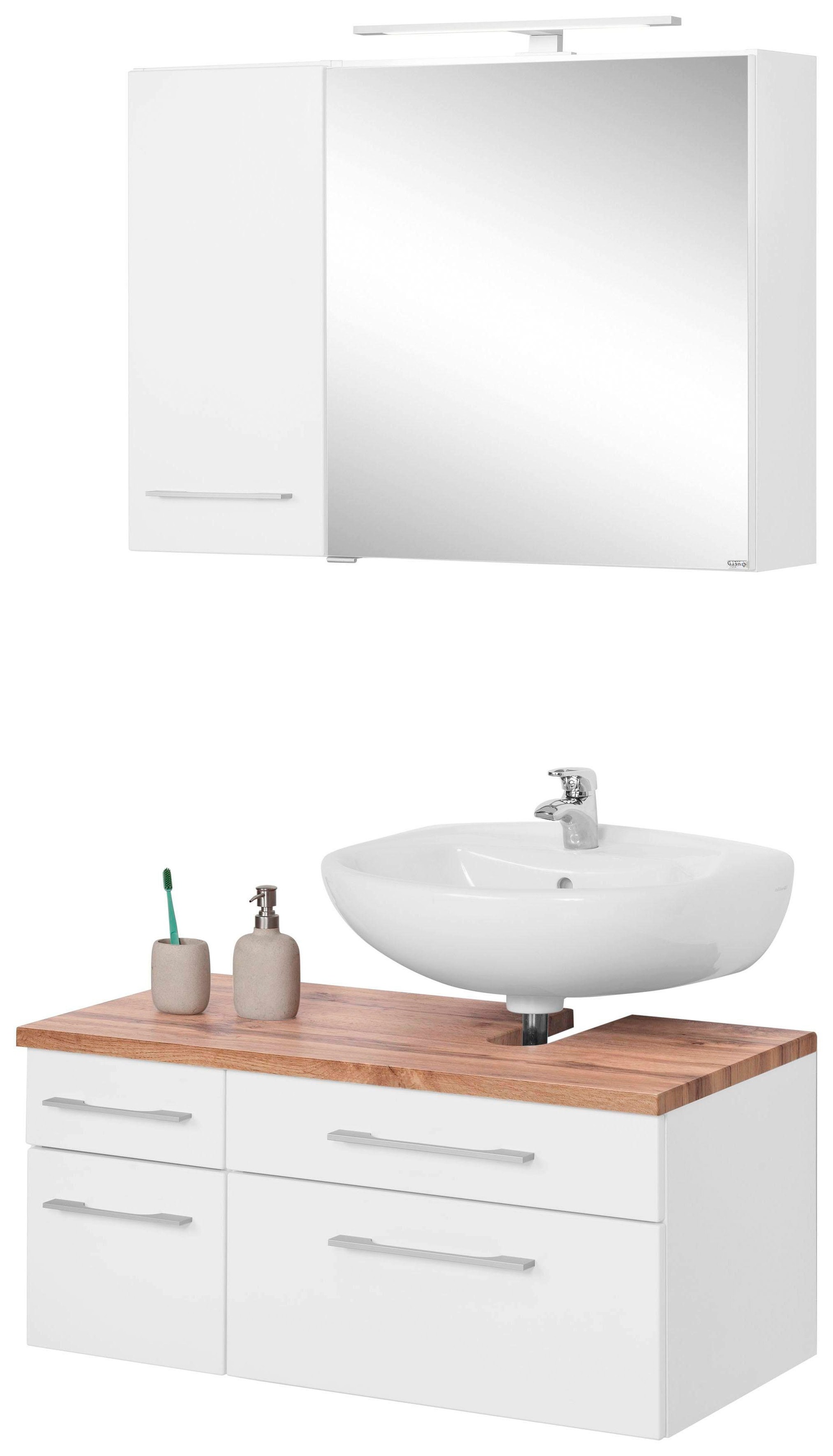 welltime Badmöbel-Set »Davos« 3 Stk. tlg. günstig online kaufen