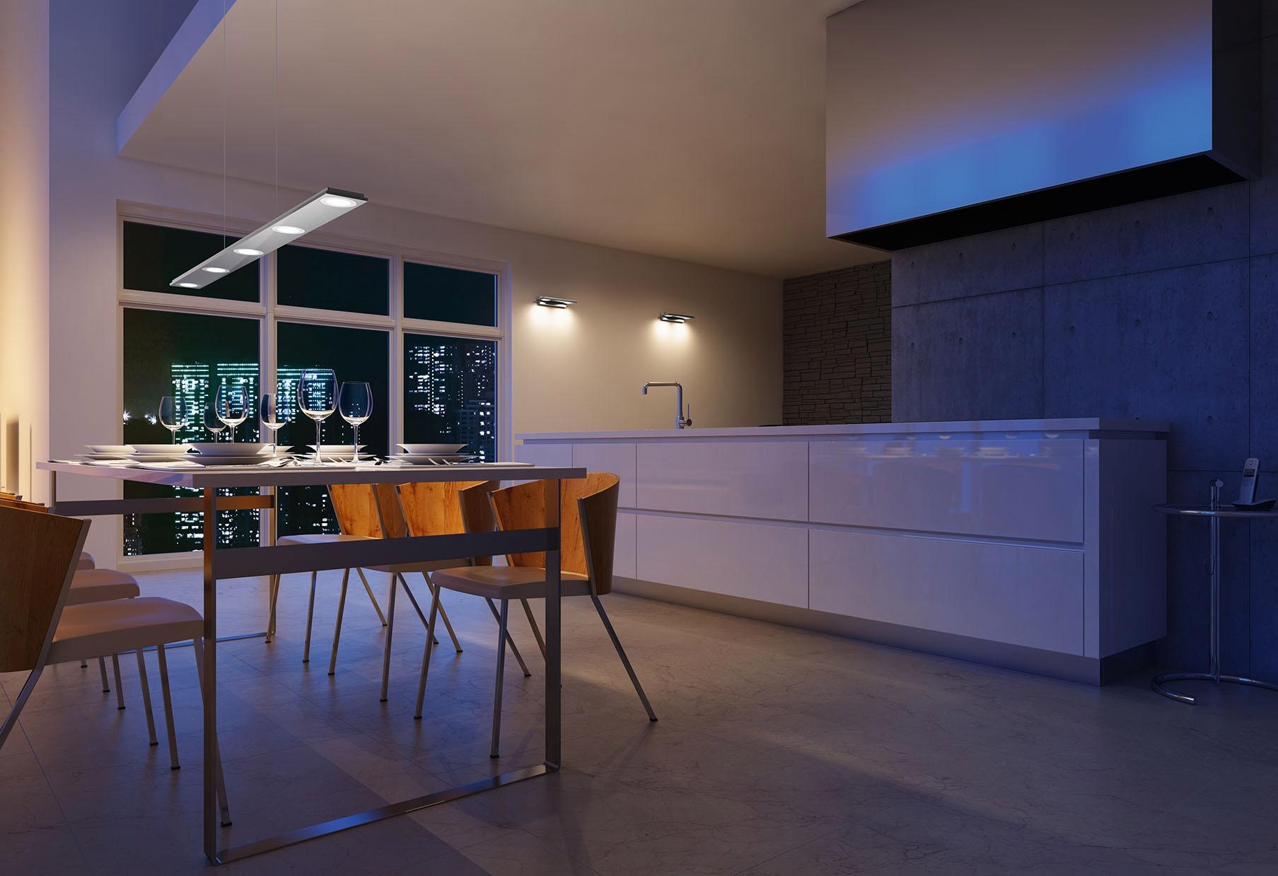 EVOTEC LED Pendelleuchte »PANO« LED-Board 1 Stk. Warmweiß LED Pendelleuchte günstig online kaufen