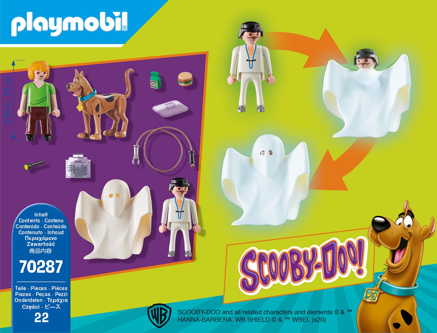 Playmobil® Konstruktions-Spielset »Scooby & Shaggy mit Geist (70287), SCOOBY-DOO!«, (22 St.), Made in Europe