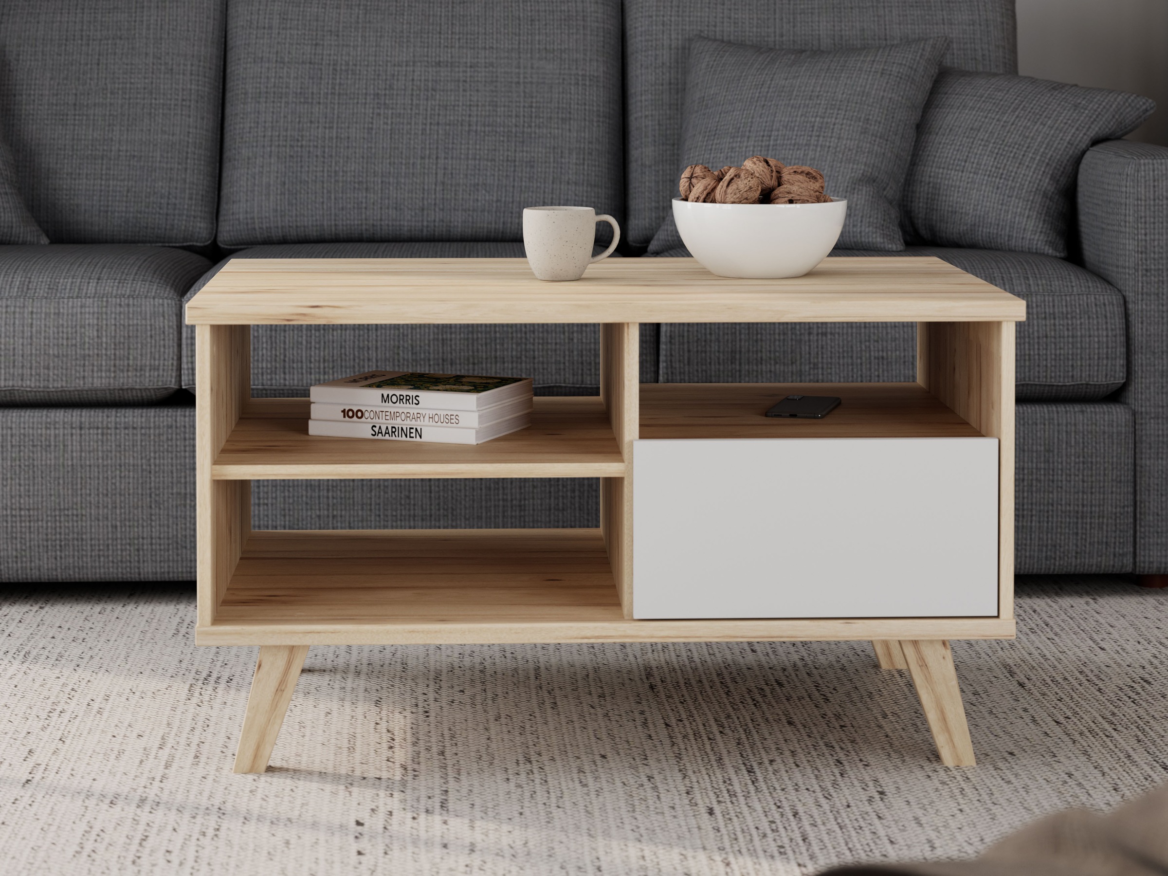 FORTE Couchtisch »Vankka Coffee Table«, (B/H/T 90/51,8/60 cm), 90 x 60 cm S günstig online kaufen
