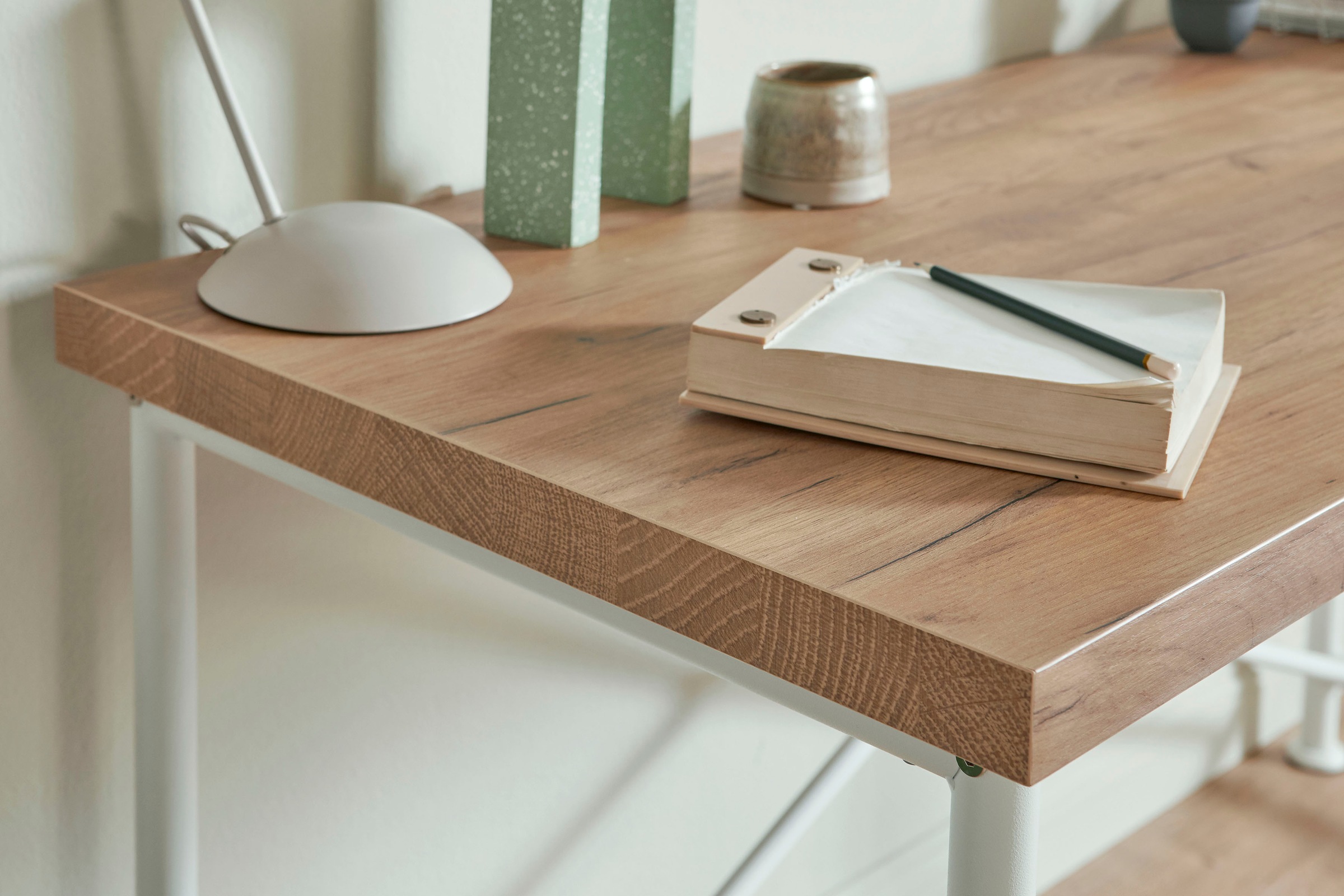 Jahnke Schreibtisch »CRAFT«, Breite 140 cm, Schreibtisch im Industrie-Design