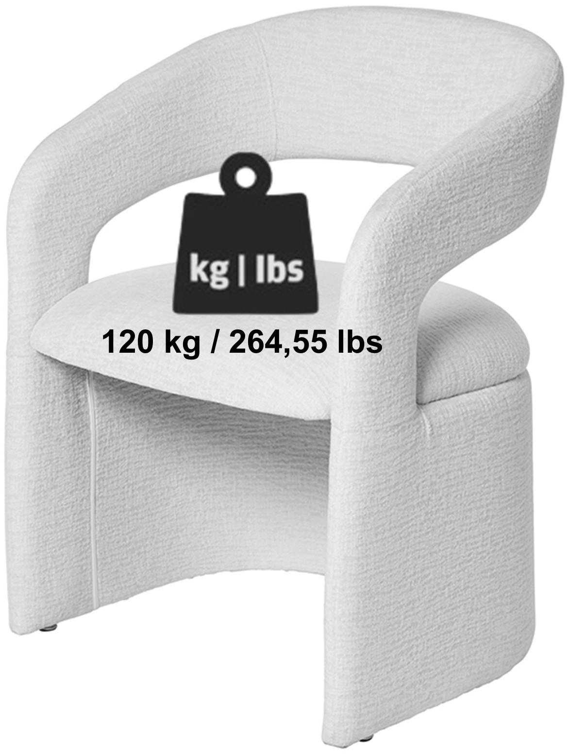 Jahnke Armlehnstuhl »DUCHESSE« () Designstuhl,gepolstert,mit Armlehnen,Schalengestell mit Textilbezug