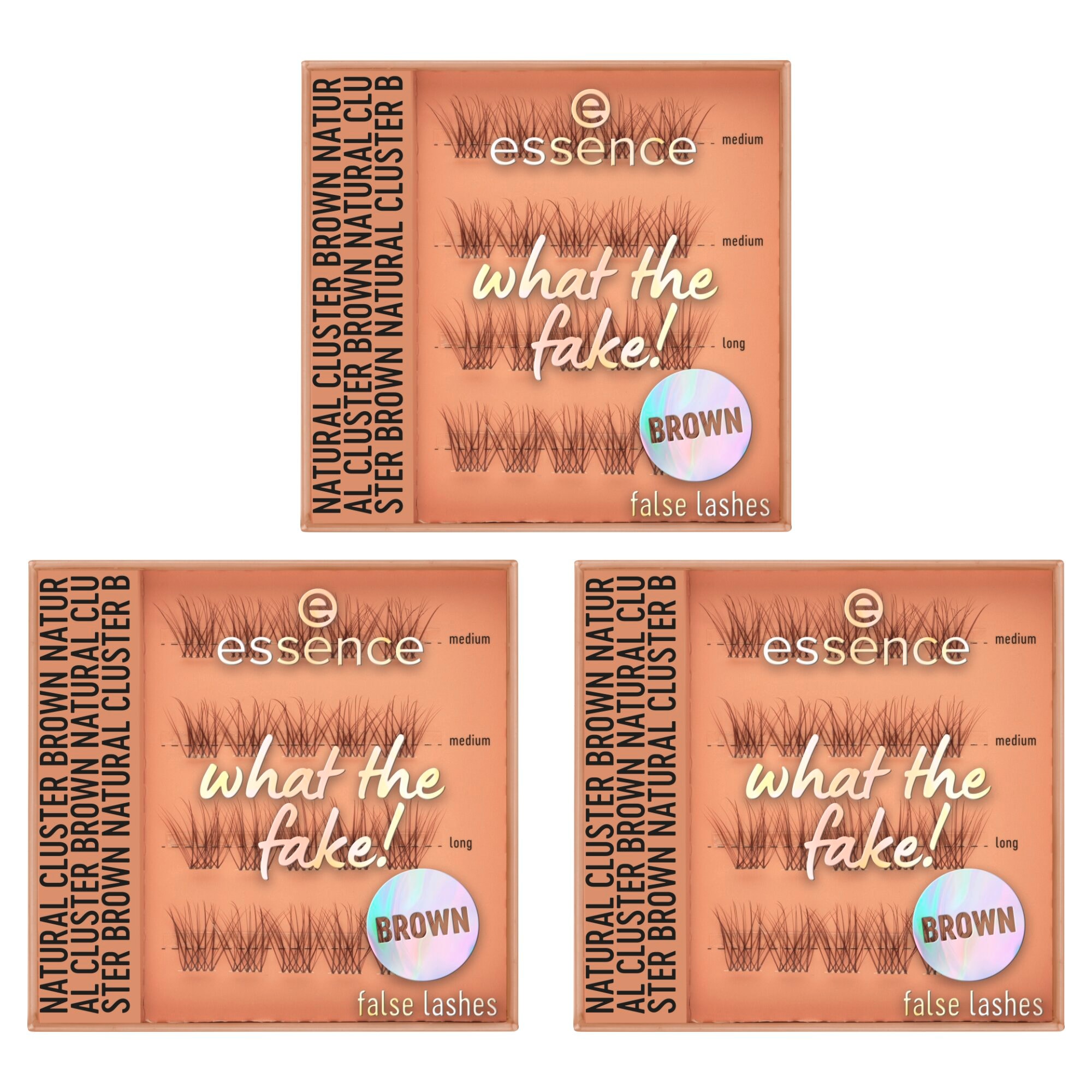 Essence Bandwimpern »what the fake! false lashes« 3-tlg., Wiederverwendbar