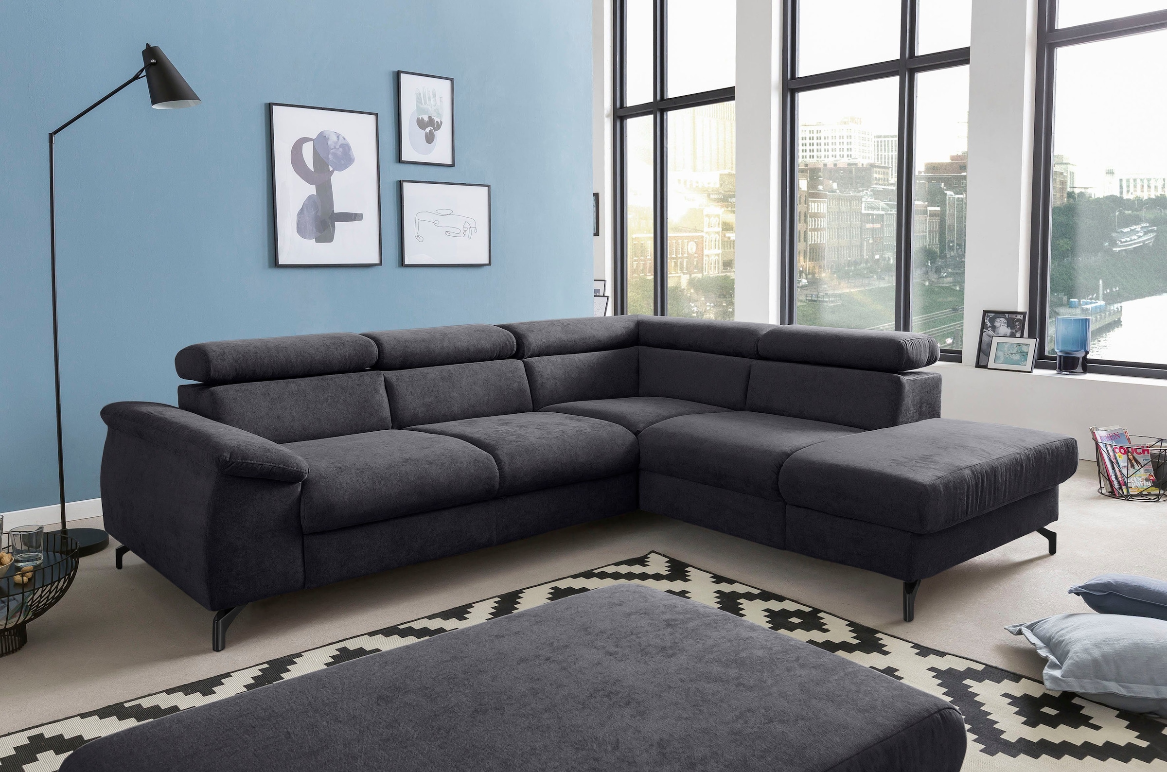 COTTA Polstergarnitur »Komaris L-Form«, (Set), Set bestehend aus: Ecksofa m günstig online kaufen