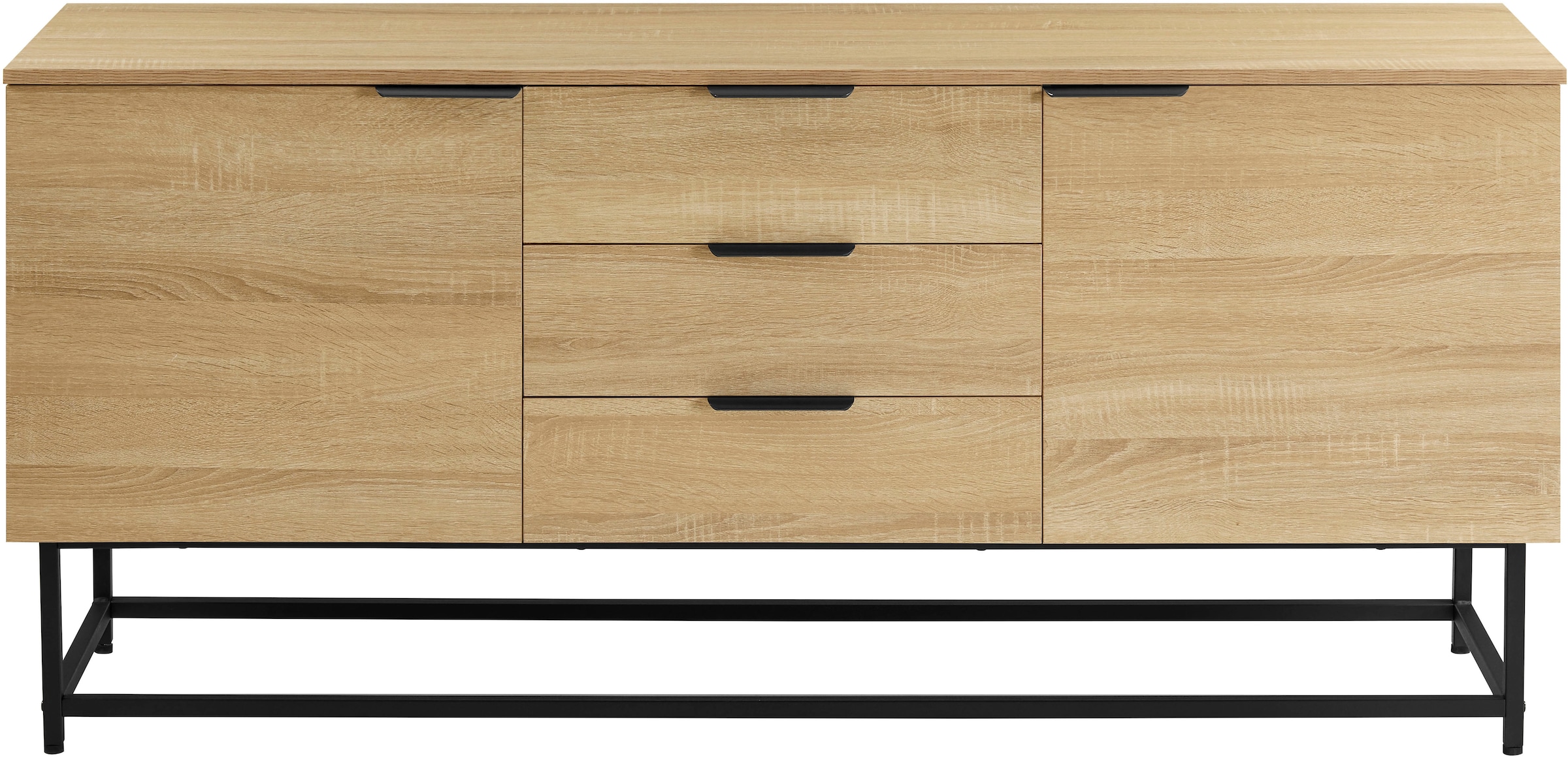 OTTO home Sideboard »Tayler«, pflegeleichte Melaminoberfläche, Metallgestell, Breite 160 cm