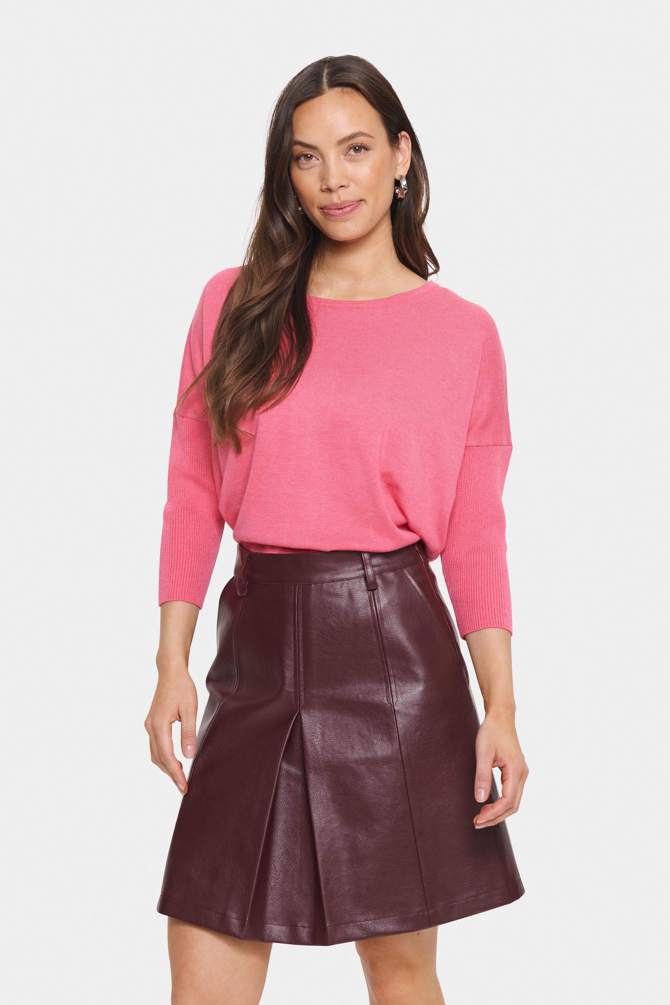 Saint Tropez Rundhalspullover »A2561, MilaSZ R-Neck« Viskosemischung, Casual fit