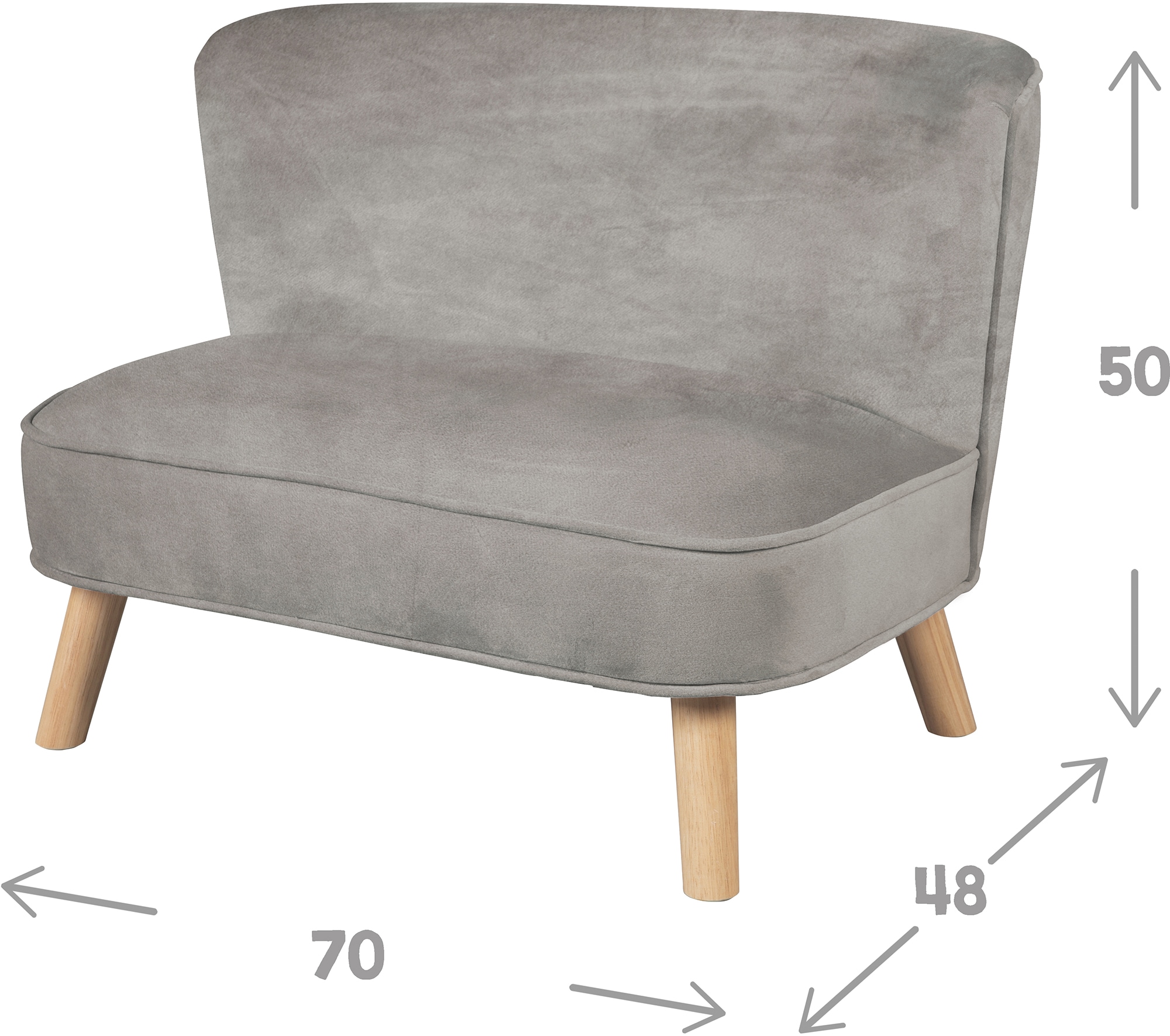 roba® Kindersofa »Lil Sofa«, mit Holzfüßen