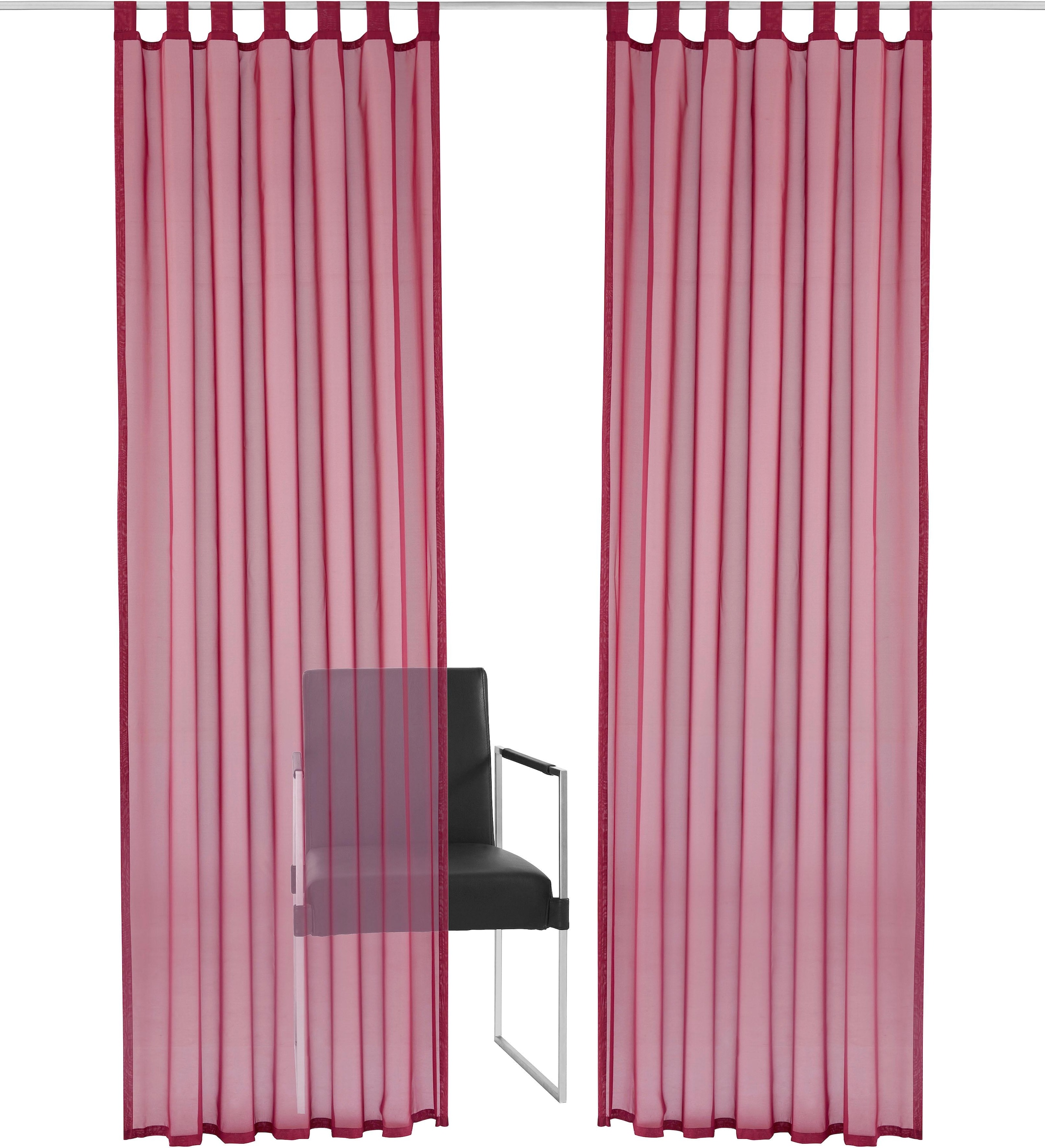my home Gardine »XANA«, (1 St.), Transparent, Voile, Polyester, einfarbig kaufen