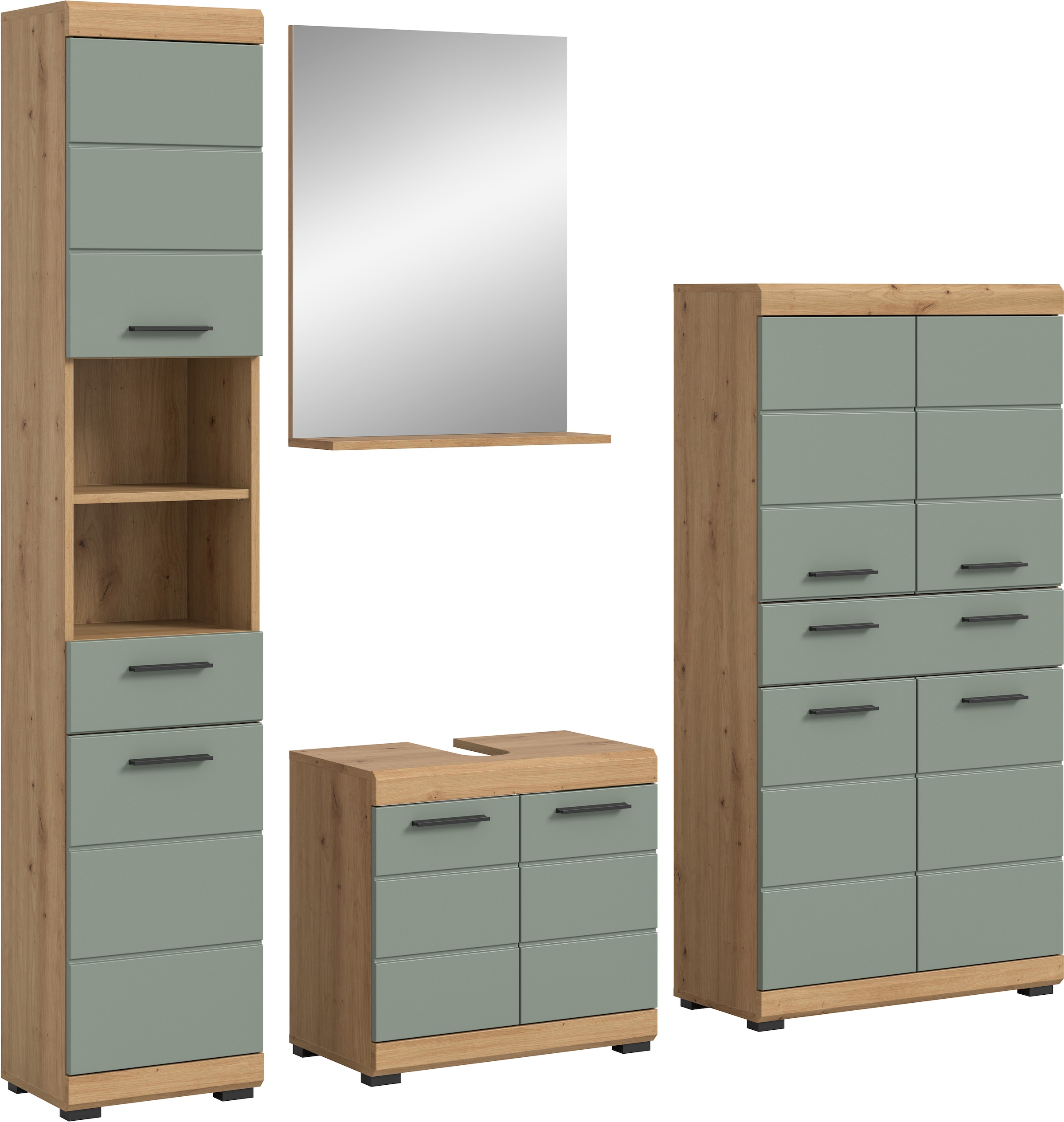 INOSIGN Badmöbel-Set »Siena, 4 teilig, bestehend aus:«, (Set), Hochschrank, günstig online kaufen