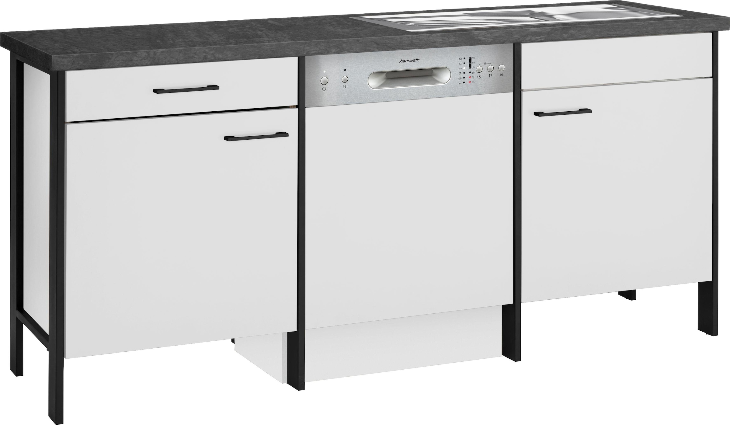 OPTIFIT Spülenschrank "Tokio", 192 cm breit, mit Stahlgestell, mit Vollausz günstig online kaufen