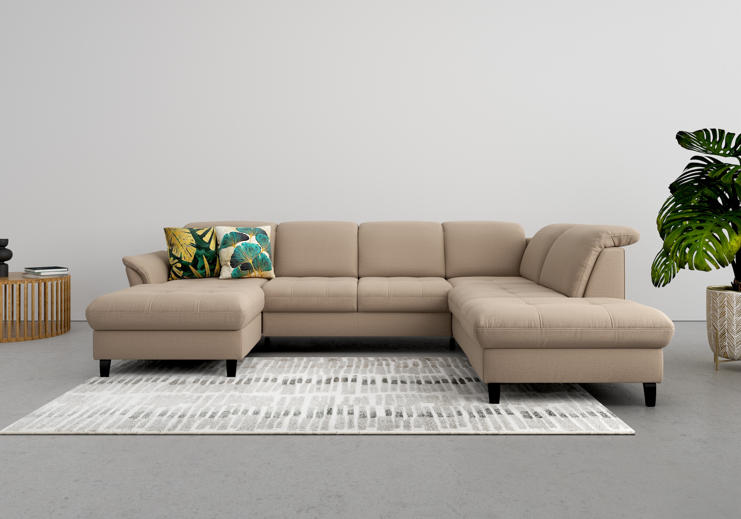 sit&more "Maggiore U-Form" wahlweise mit Kopfteilverstellung, Bettfunktion günstig online kaufen