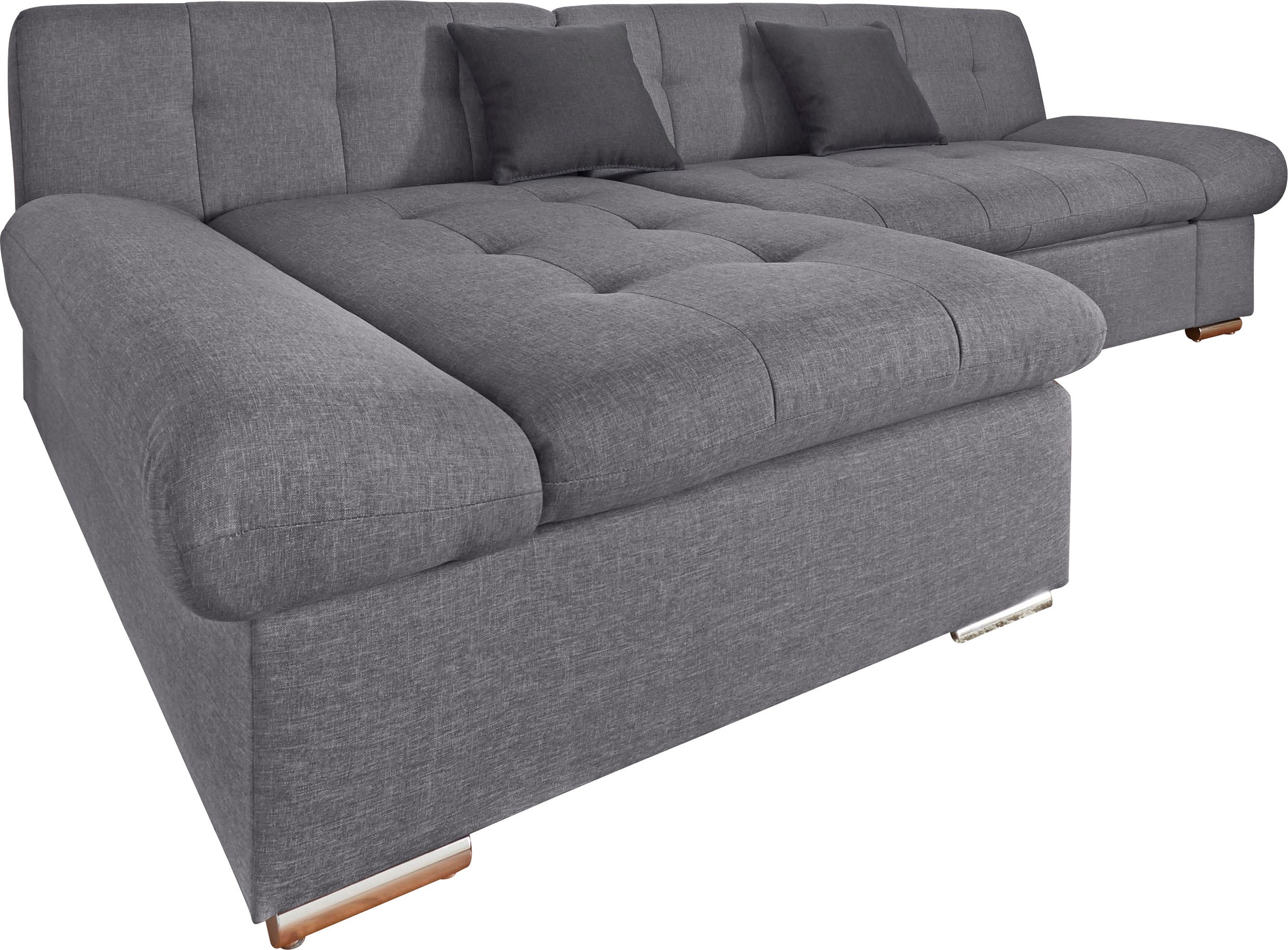 TRENDMANUFAKTUR Ecksofa »Reggae II, moderne Optik, Armteilverstellung, B/T günstig online kaufen