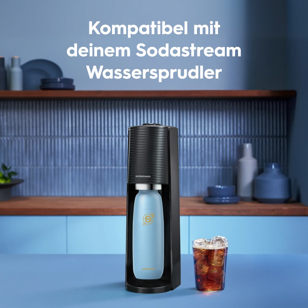 SodaStream Thermoflasche »Metallflasche Fizz&go COOL DWS, 0,9 l, Trinkflasche« kompatibel mit SodaStream DUO, E-DUO, TERRA, ART & ENSO Wassersprudler