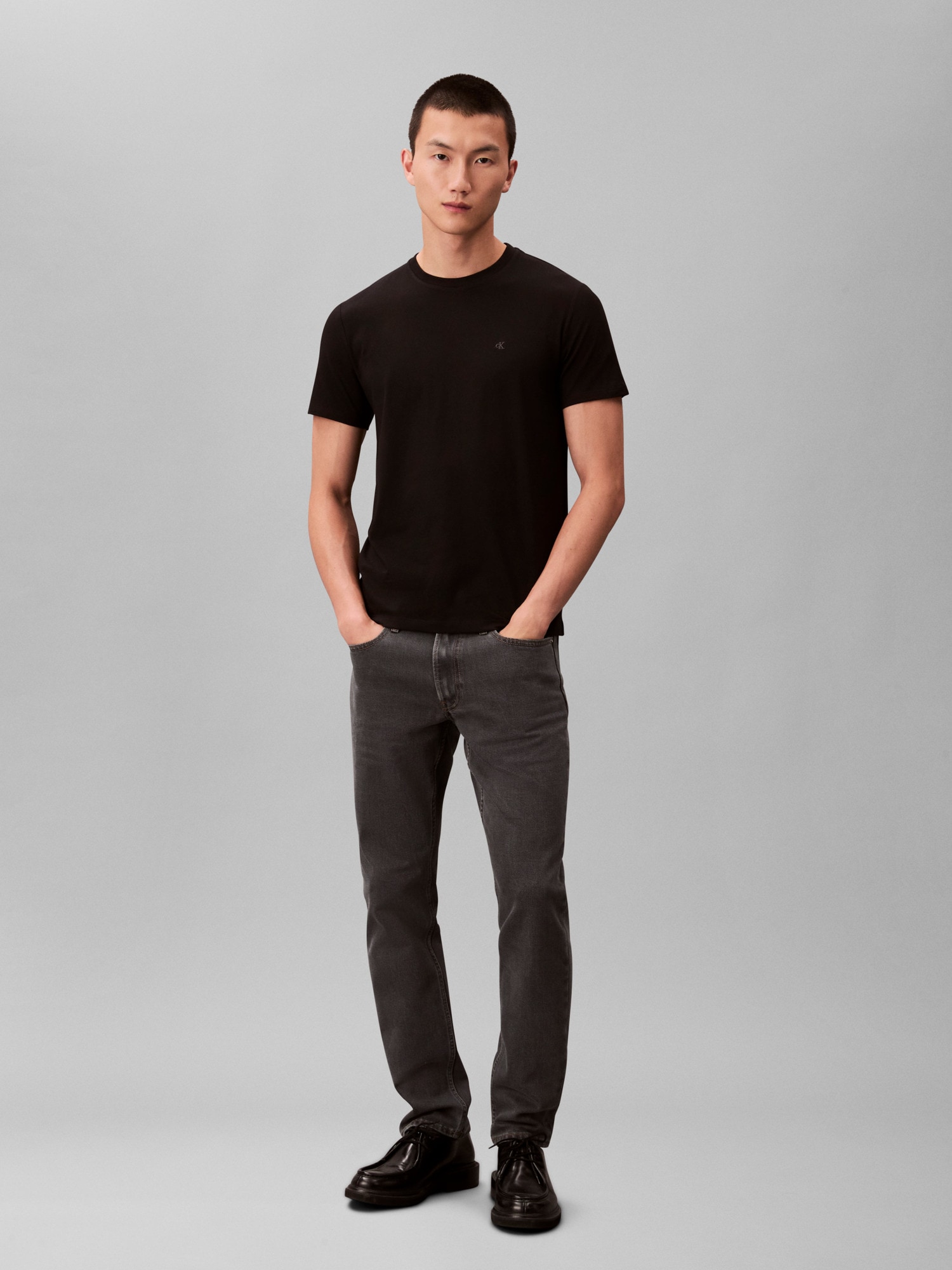 Calvin Klein T-Shirt »SS STRETCH COTTON SLIM TEE 2PK«, (Packung, 2 tlg.), Rundhalsausschnitt, slim fit