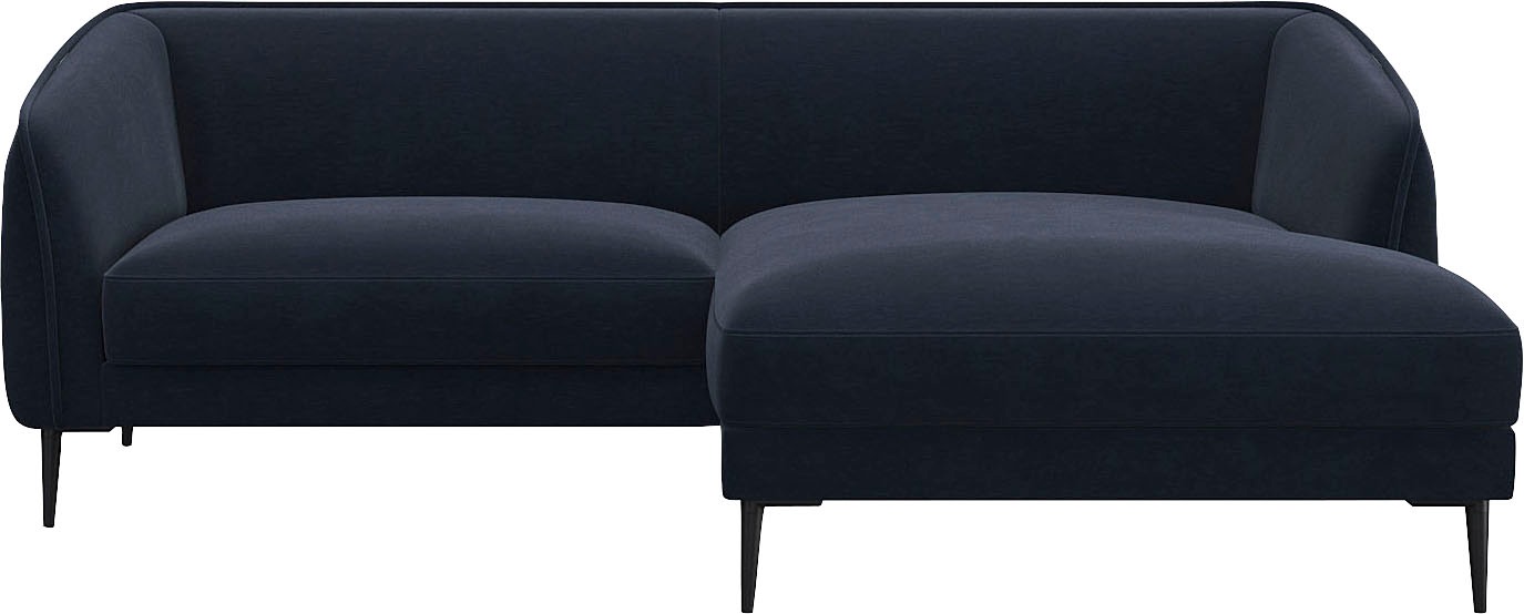 FLEXLUX Ecksofa »Belle Designsofa, bequem durch Kaltschaum im Sitz«, Skandi günstig online kaufen