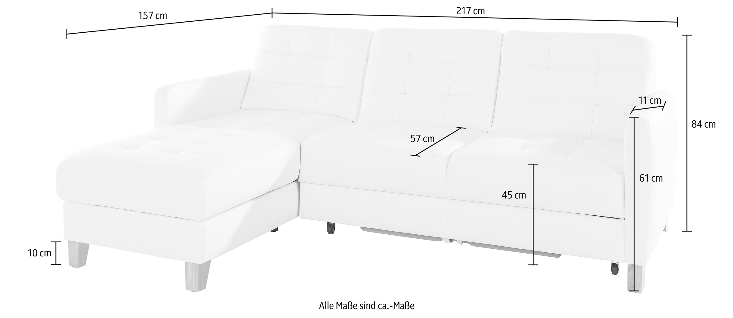 wahlweise auf Raten »Elio«, bestellen Ecksofa - Bettfunktion sofa mit fashion exxpo