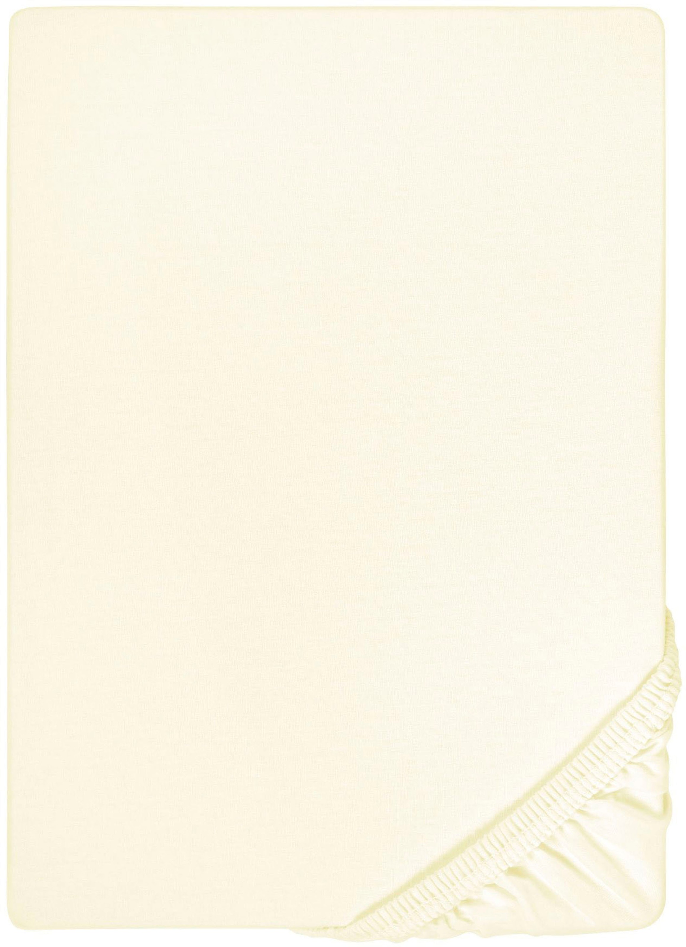 Biberna Spannbettlaken "Conny" hochwertiges Jersey-Elasthan geeignet für Wa günstig online kaufen