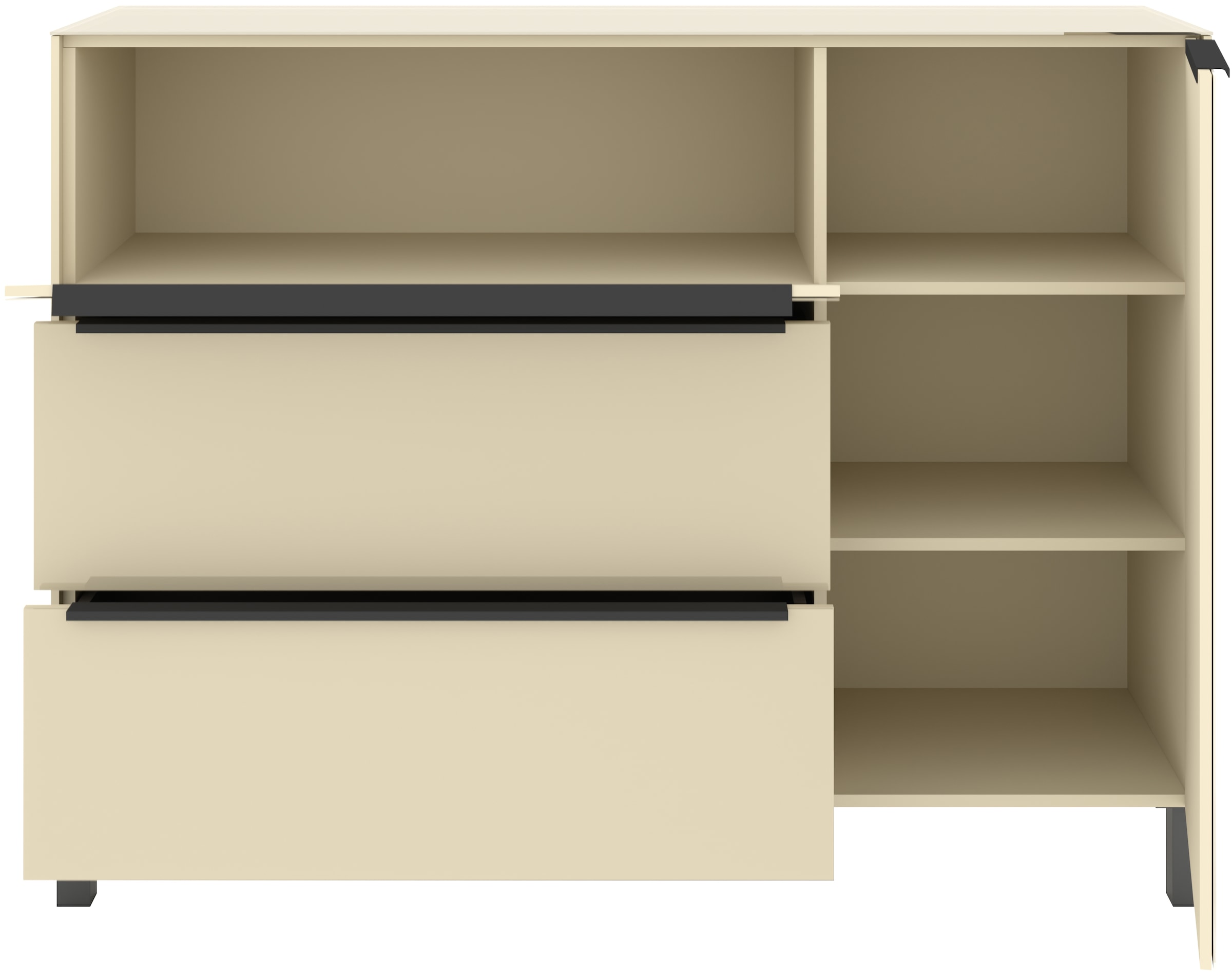 set one by Musterring Sideboard »Reno« 1 Stk. tlg. Mit Vierkantfuß in diversen Farben, 106 cm Höhe & Farbauswahl