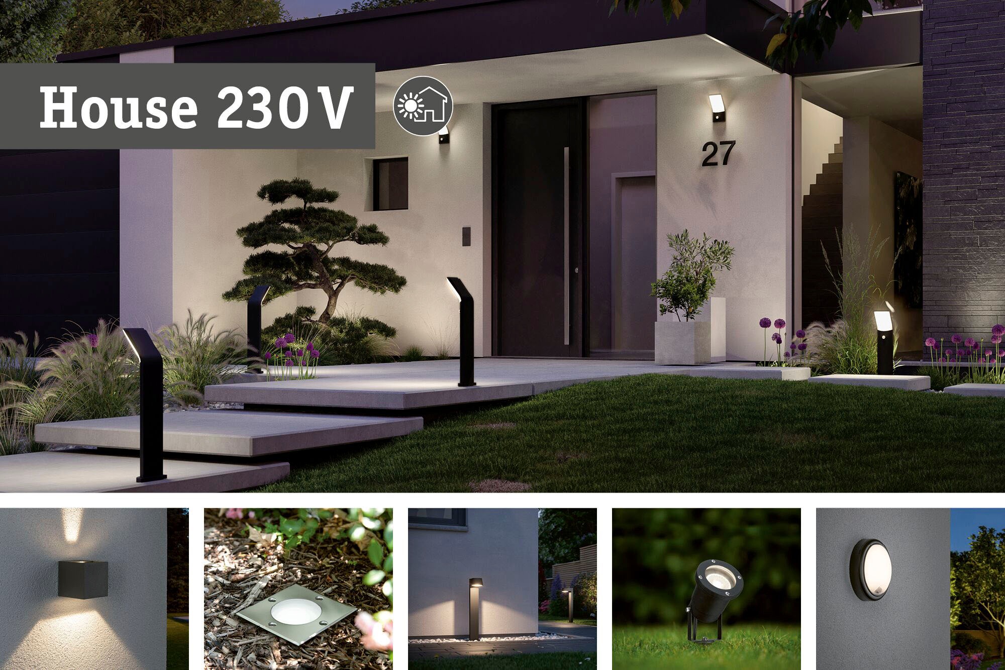 Paulmann LED Einbauleuchte »Outdoor 230V Boden rund LED 1,2W 2700K 110mm Ed günstig online kaufen