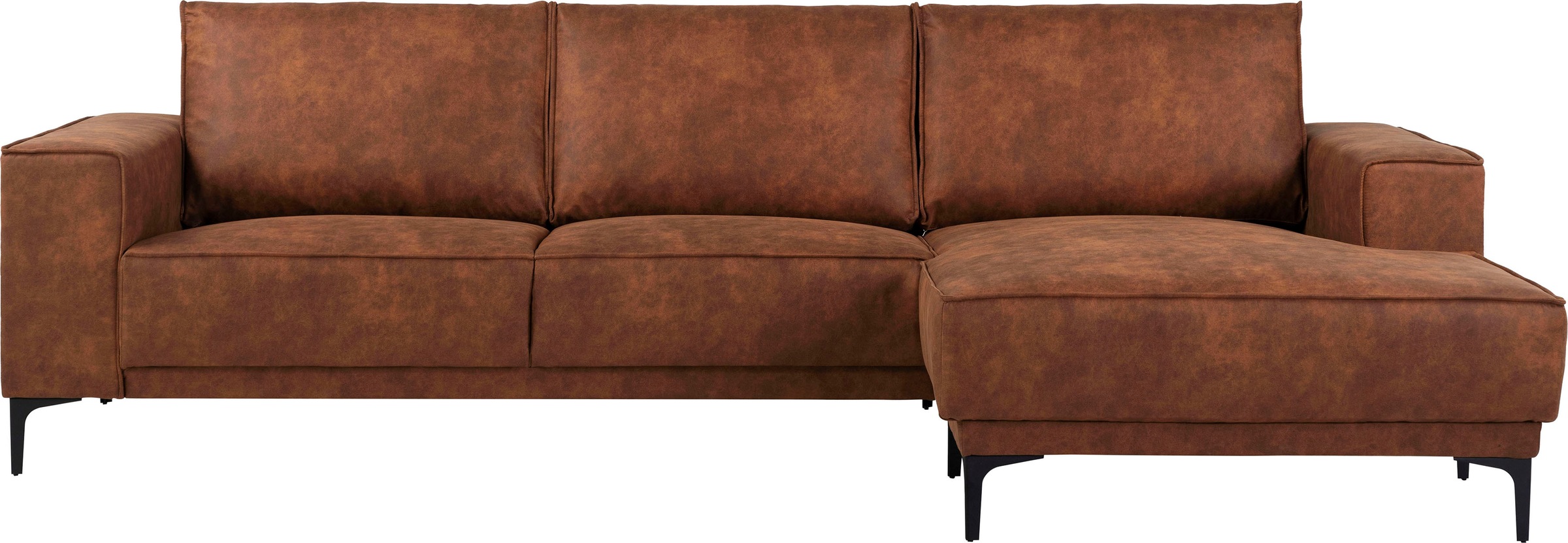 Places of Style Ecksofa »Polsterecke Oland, Struktur, Flachgewebe, Luxus-Mi günstig online kaufen