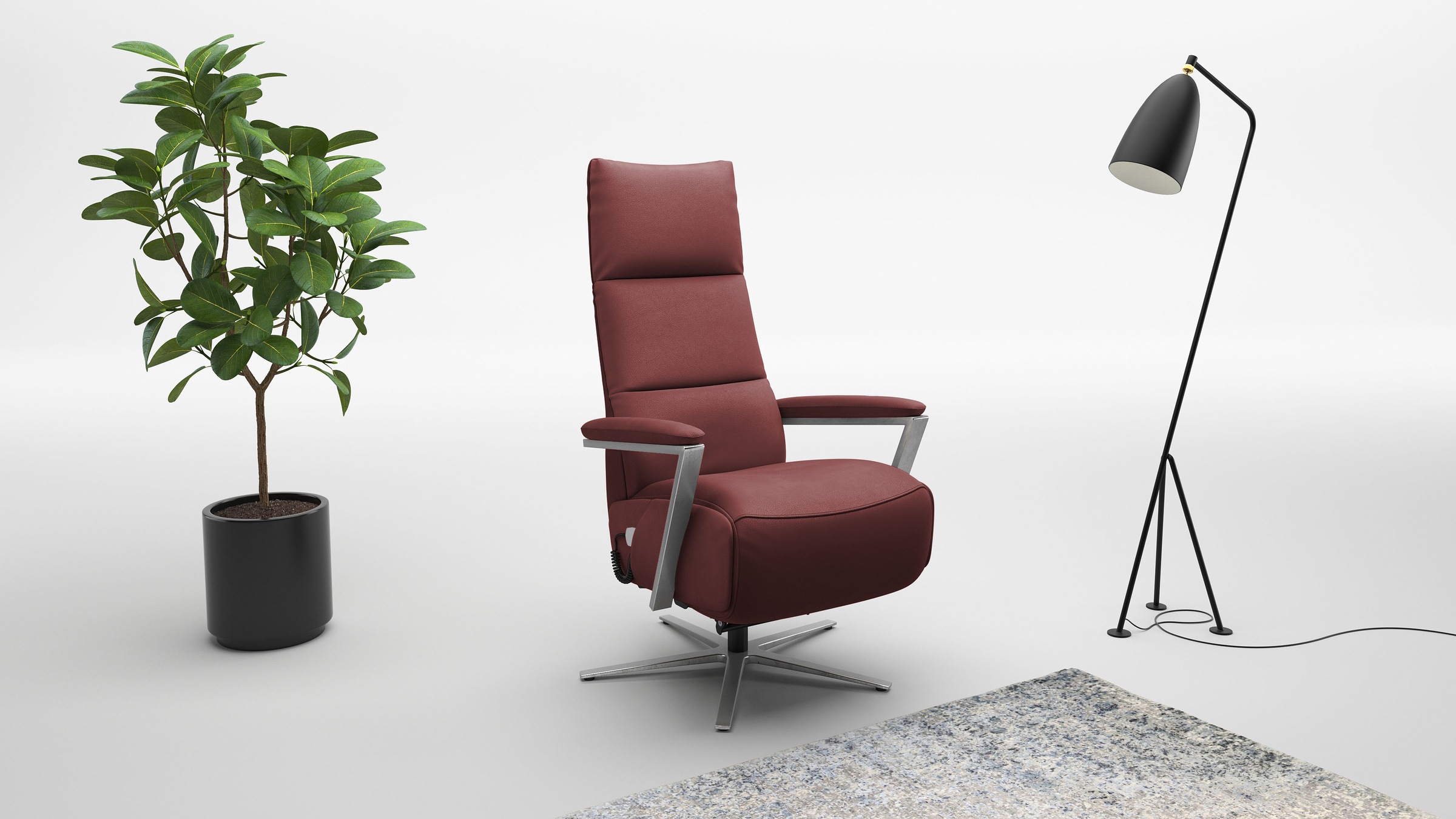 sit&more TV-Sessel »Vario Comfort, inkl. Kopfteilverstellung & 360 Grad Dre günstig online kaufen