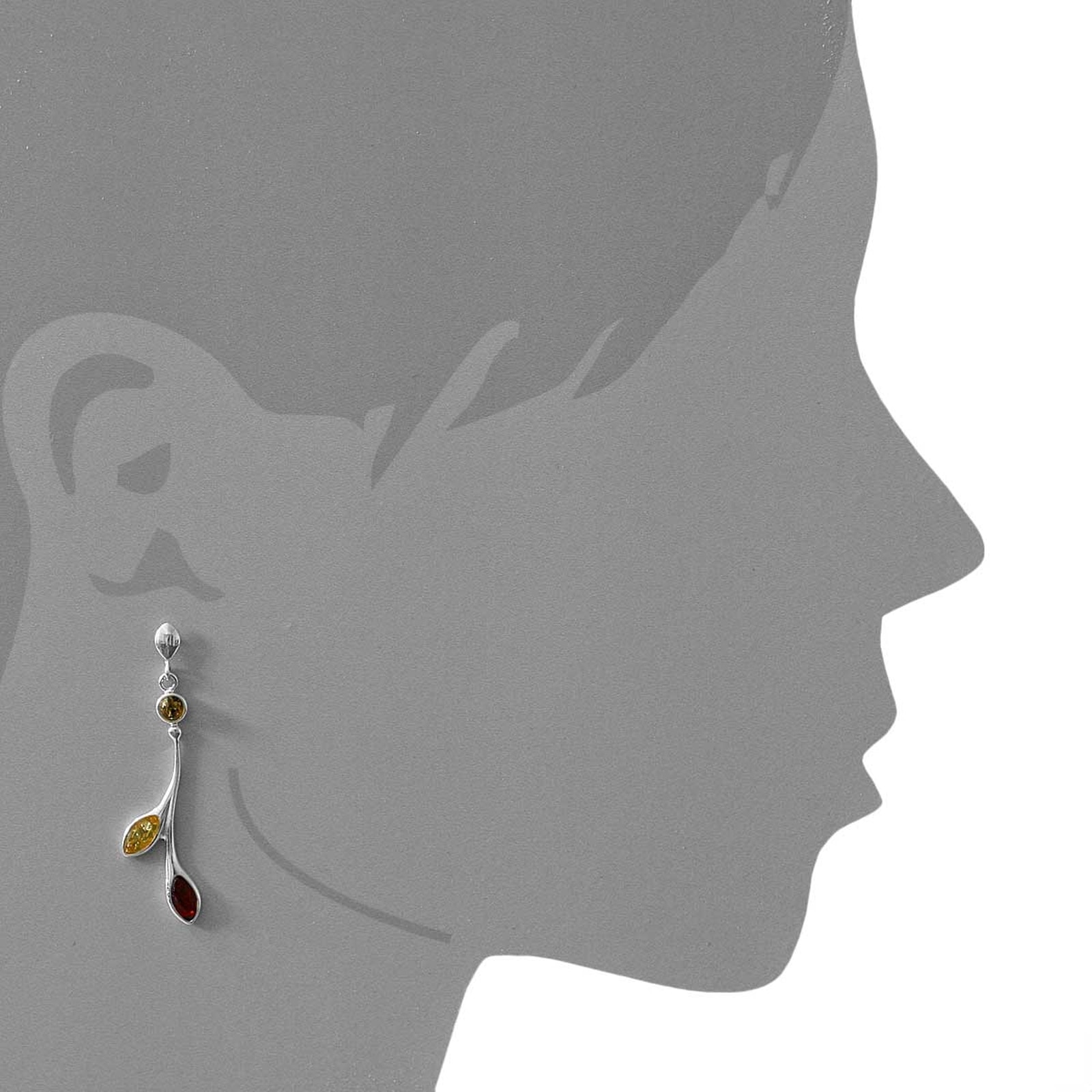 OSTSEE-SCHMUCK Paar Ohrstecker »Ostsee-Schmuck Ohrhänger Wenke Ohrhänger Wenke«, (2 tlg.)