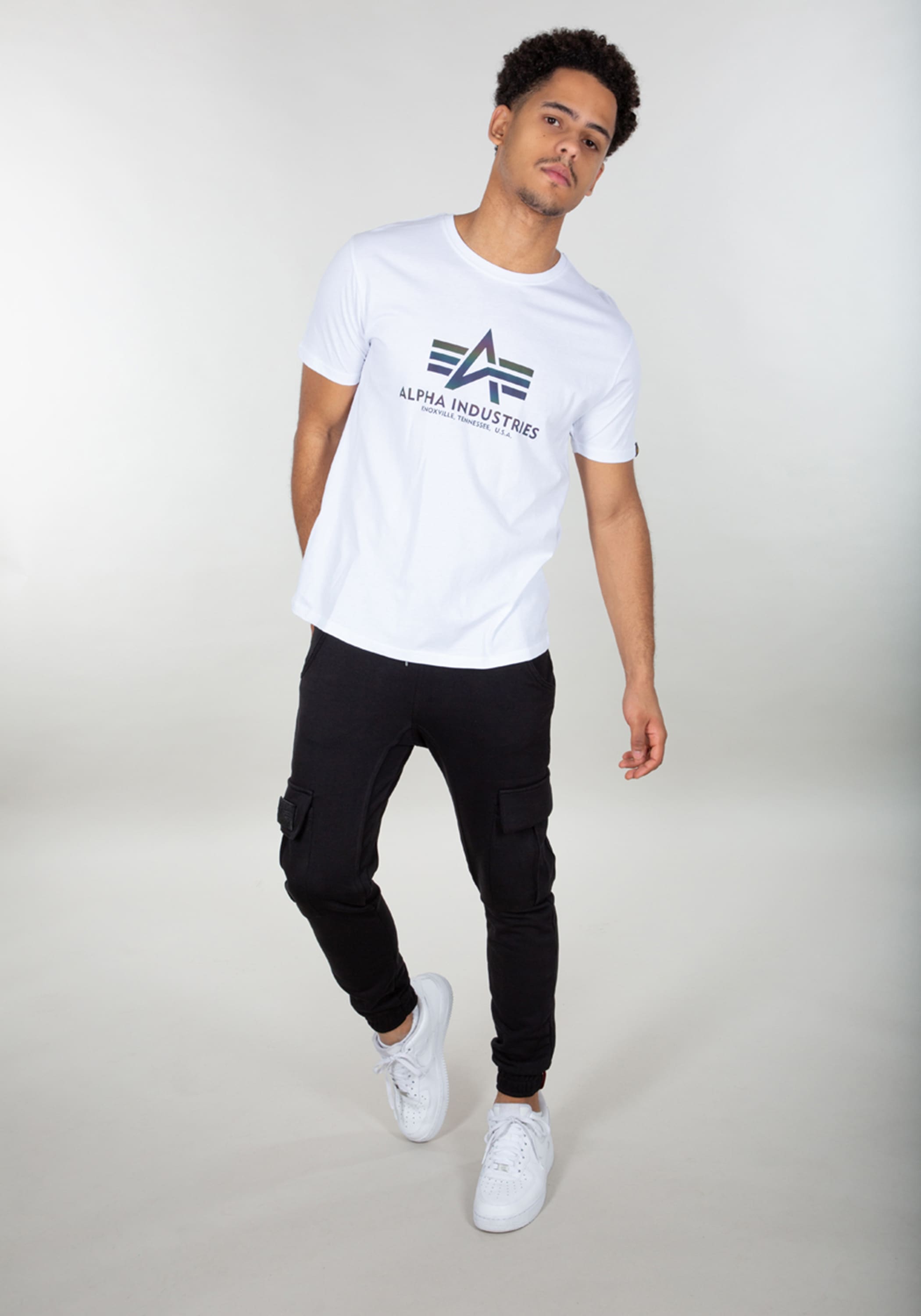 Alpha Industries T-Shirt »Alpha Industries Men - T-Shirts Basic T-Shirt BL Rainbow Ref.«