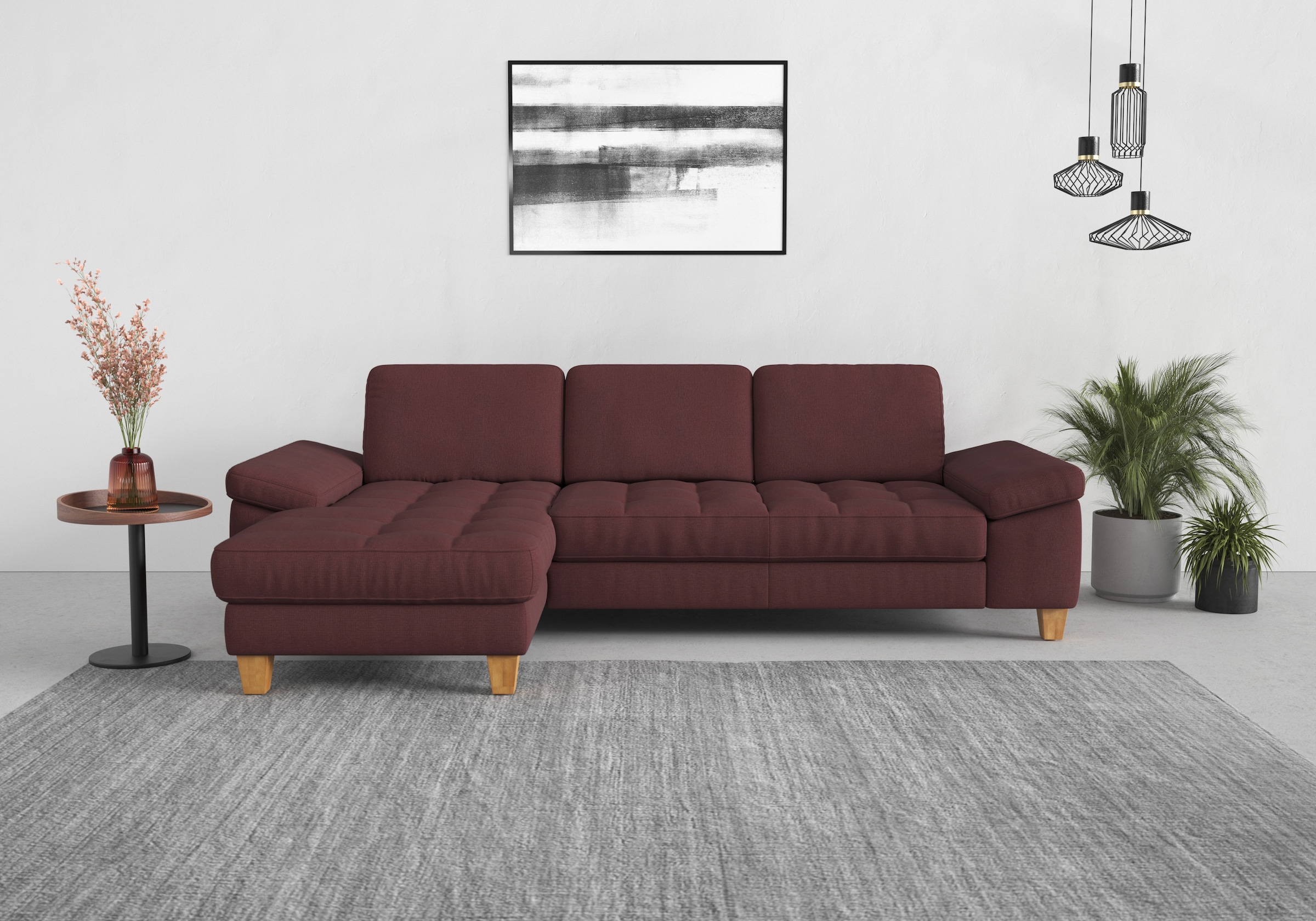 sit&more Ecksofa »Westham L-Form« mit Recamiere, mit oder ohne Bettfunktion günstig online kaufen