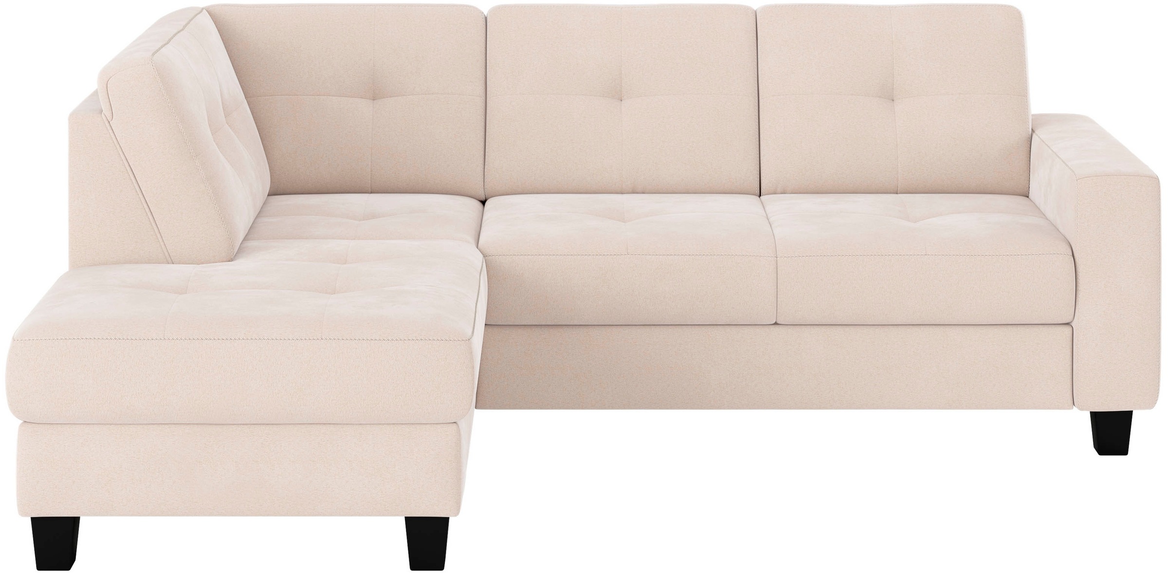 Places of Style Ecksofa »Varese«, Kreuznaht in beige günstig online kaufen