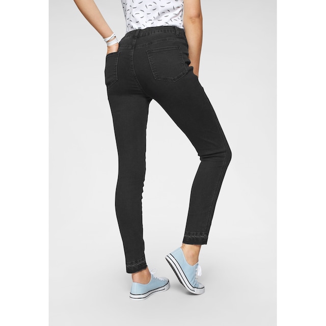 Arizona Skinny-fit-Jeans »Ultra Stretch«, High Waist mit offenem Saum im  Online-Shop kaufen