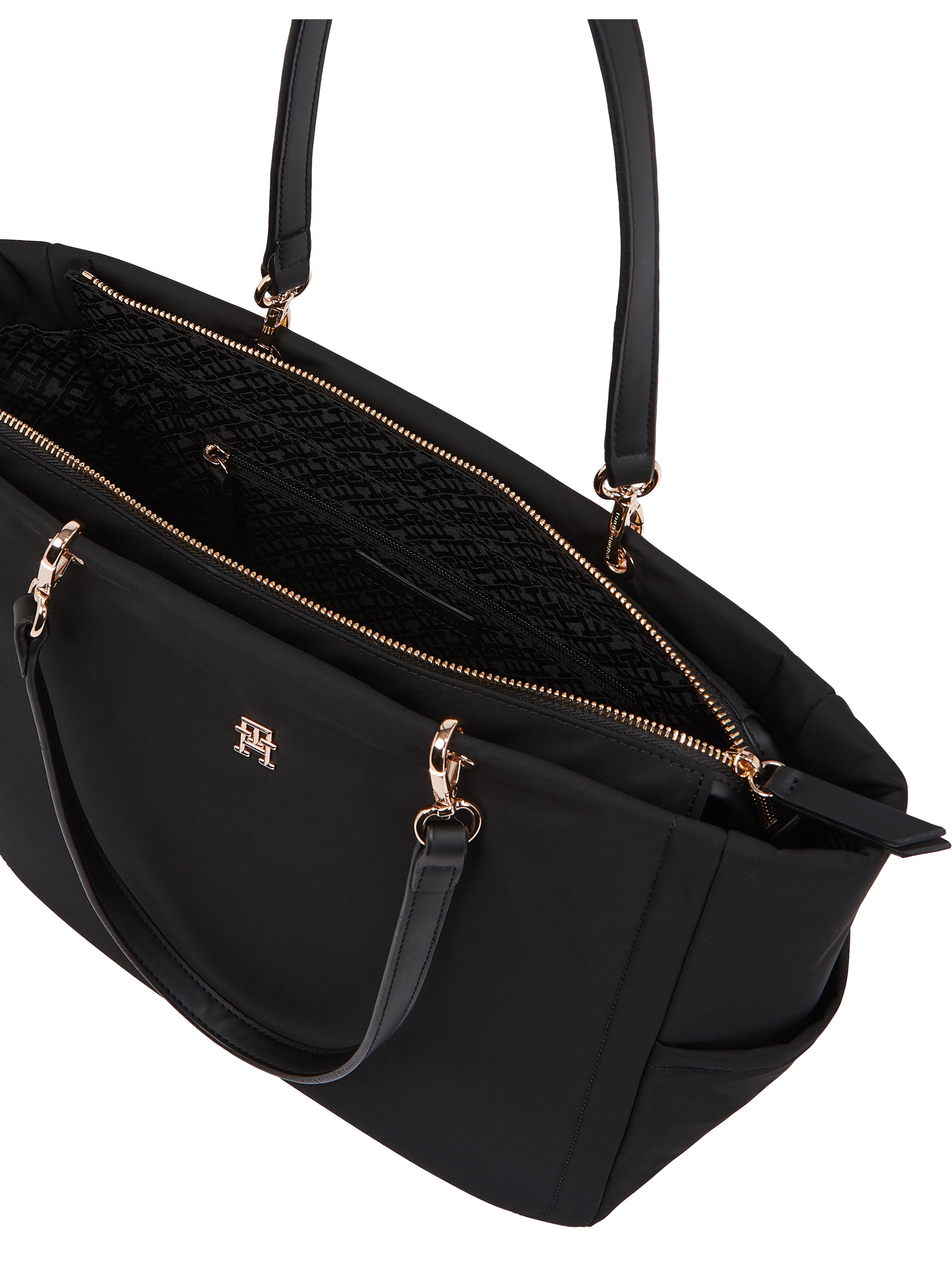Tommy Hilfiger Shopper »TH SPRING TOTE«, Damen Beuteltasche, Henkeltasche, Umhängetasche mit TH-Logo