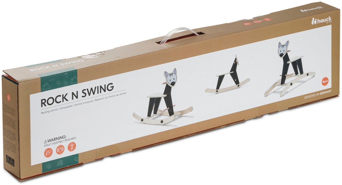 Hauck Schaukeltier »Rock N Swing Zebra«, FSC® - schützt Wald - weltweit