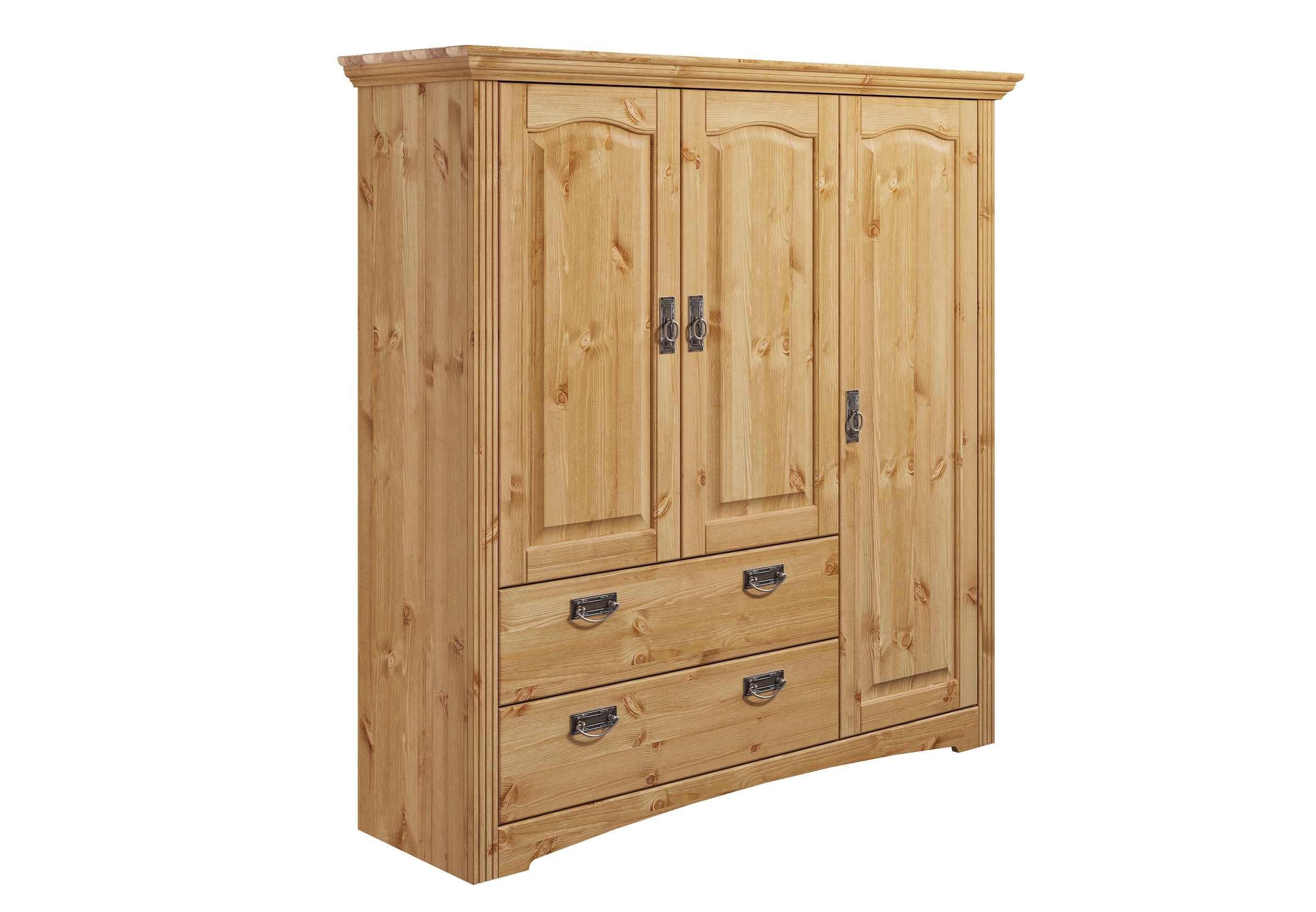 Home affaire Wäscheschrank »Konrad«, (2 Breiten: 94/133 cm H/T ca. 132/39 cm), aus massiver Kiefer, mit viel Stauraum