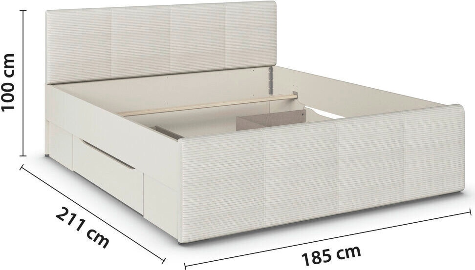 rauch Bett »Doppelbett Polsterbett Stauraumbett AGORDO«, (180x200 cm), praktische Bettschubkästen für zusätzlichen Stauraum MADE IN GERMANY