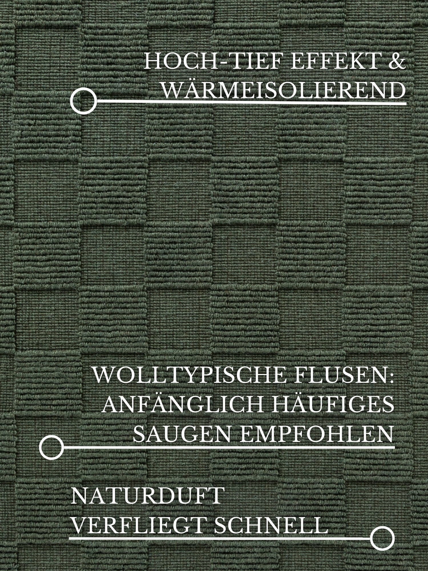 Villeroy & Boch Wollteppich »Scala« rechteckig 10 mm Höhe Handgewebt, Wolle, Kariert, Natur, 3D-Struktur, Karo, Wohnzimmer