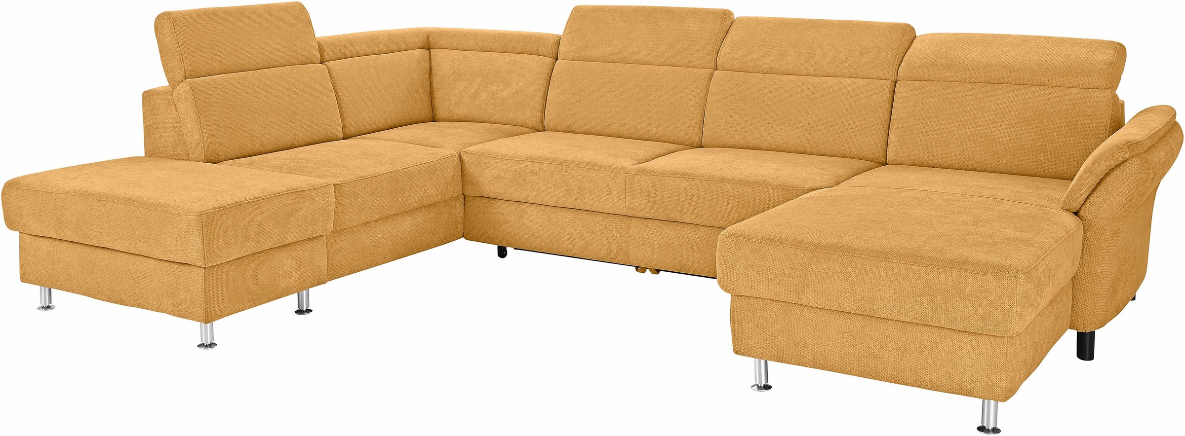 sit&more Wohnlandschaft »Avignon U-Form«, wahlweise mit Bettfunktion und Stauraum, inklusive Kopfteilverstellung