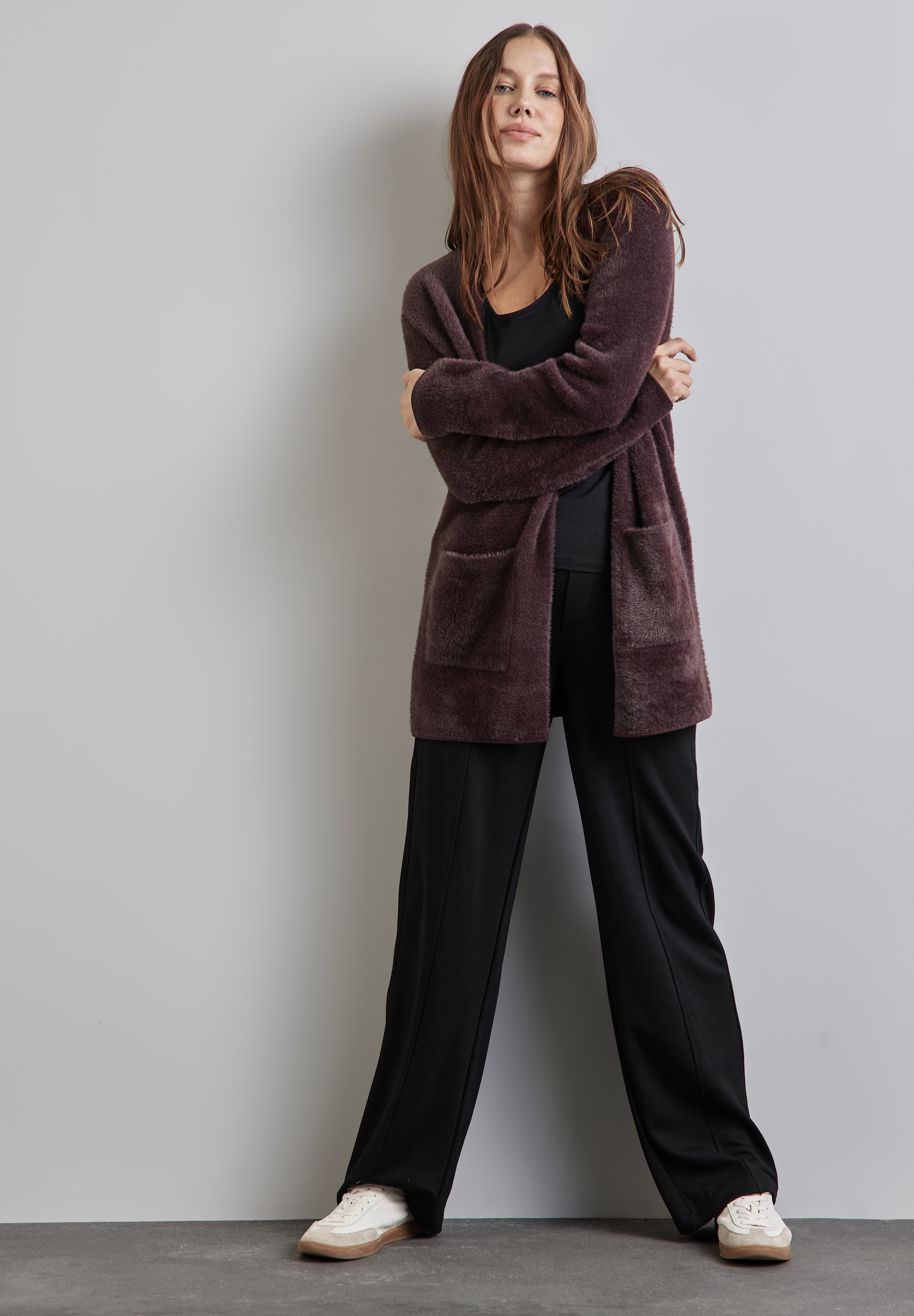 STREET ONE Cardigan, lang, offen zu tragen