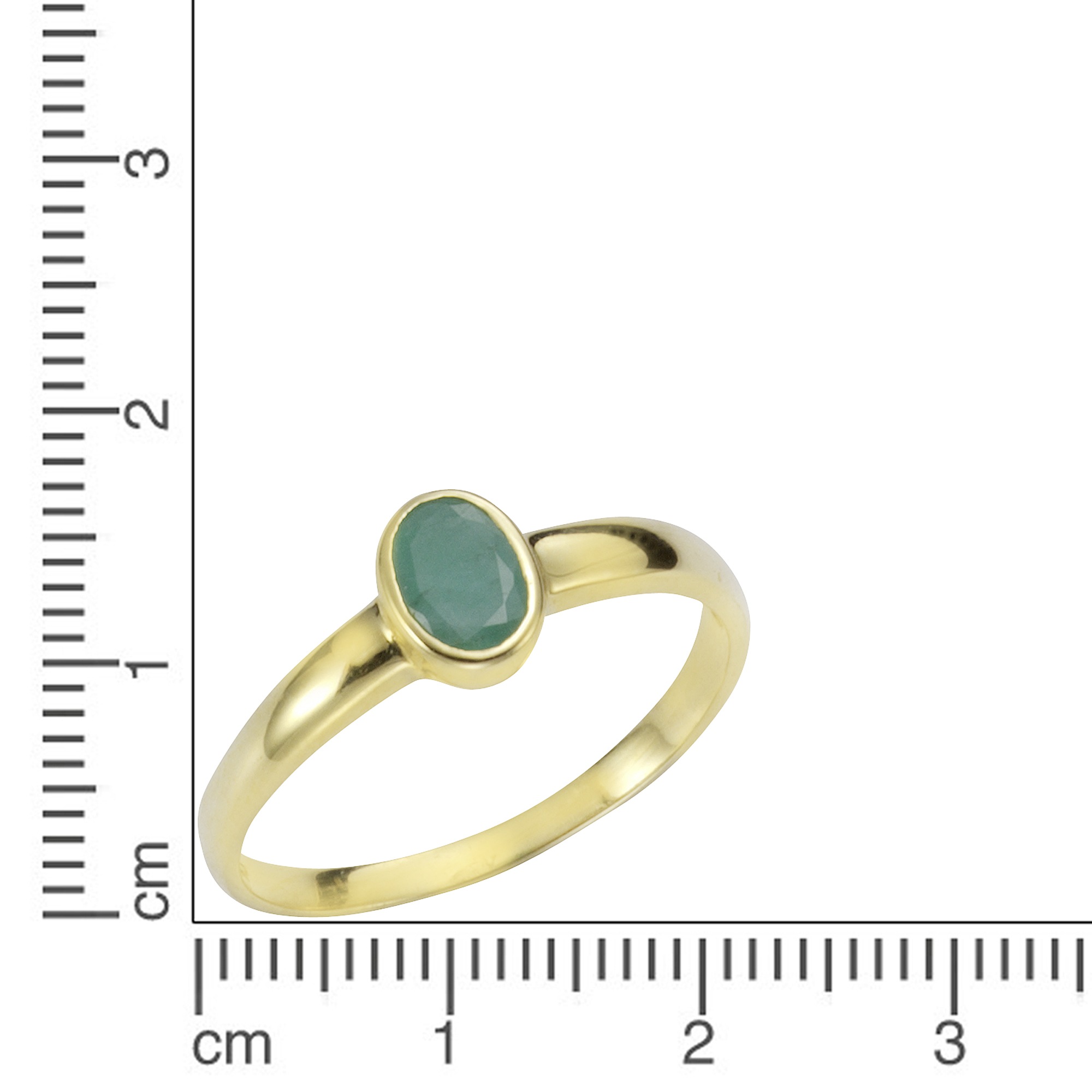 Vivance Fingerring »375/- Gelbgold mit Smaragd«