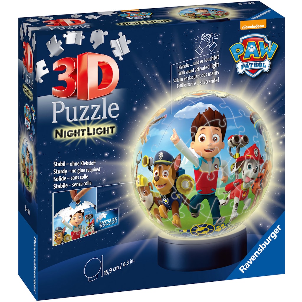 Ravensburger Puzzleball »Nachtlicht PAW Patrol«