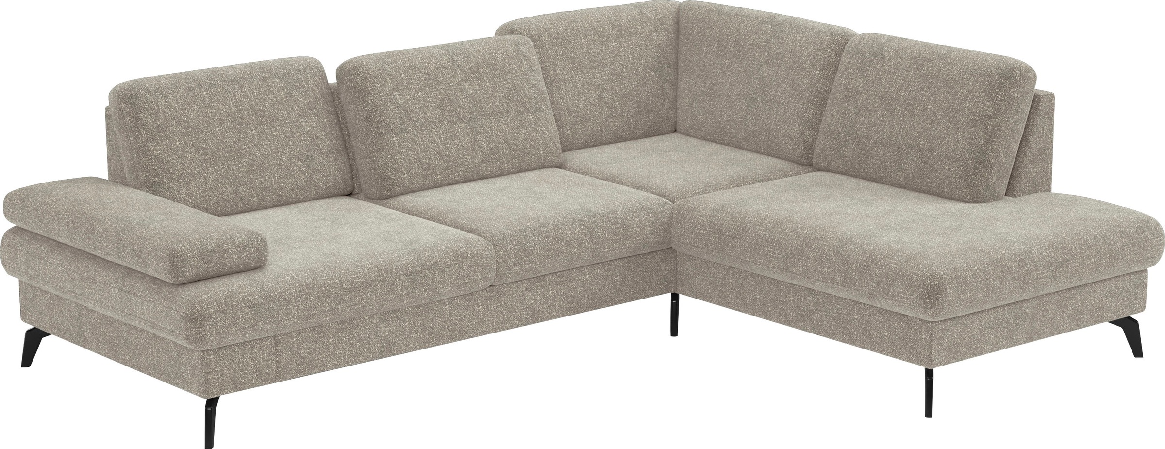 sit&more Ecksofa »Morris L-Form, inkl. Sitztiefenverstellung«, wahlweise mit Armteilverstellung, Bettfunktion & Bettkasten